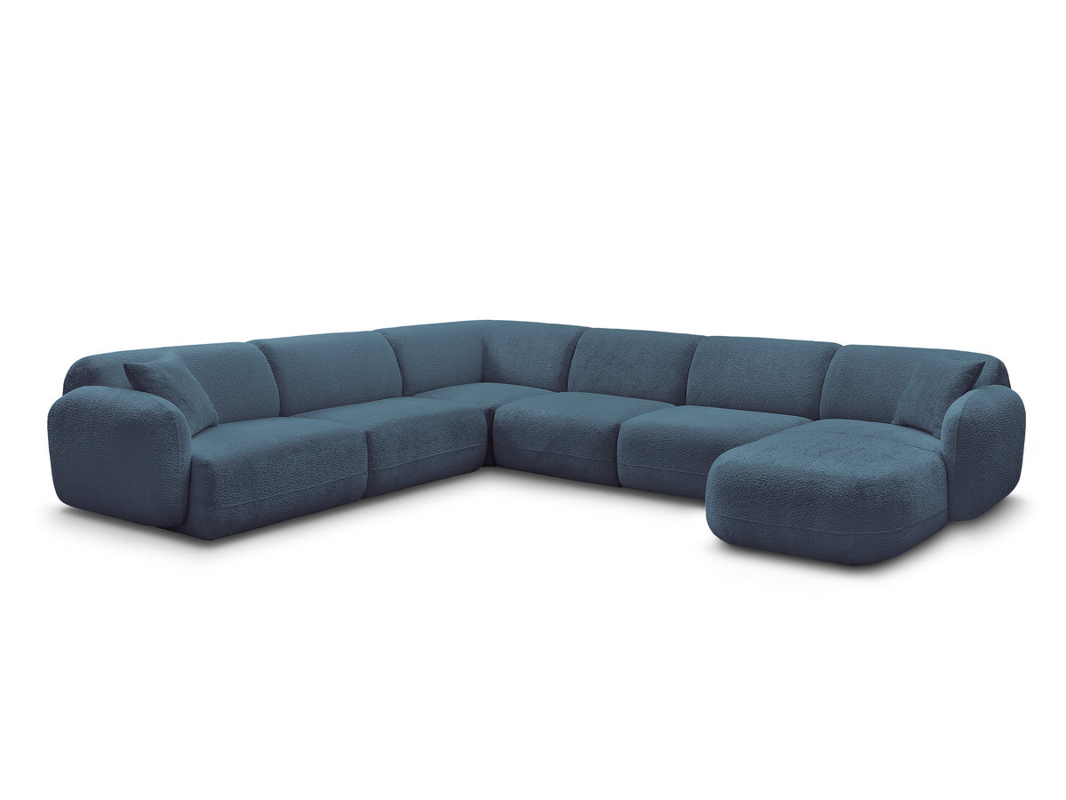 Bobochic Anda Wohnlandschaft Chenille Hellblau Ecke links