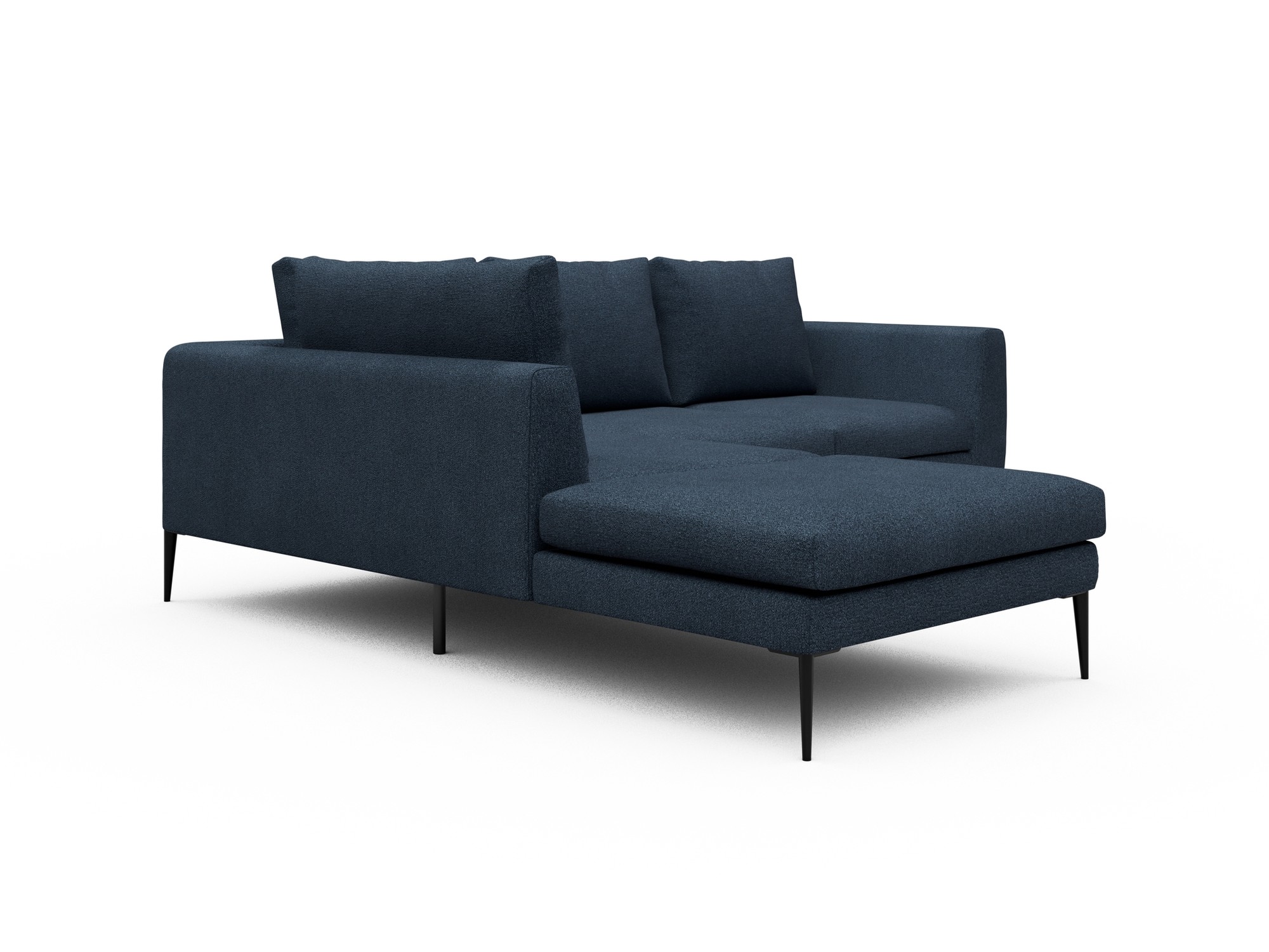 Skandi Home Ecksofa Paul Relax-Ecke links mit 2-Sitzer Boucle-Blue moebelfaktor