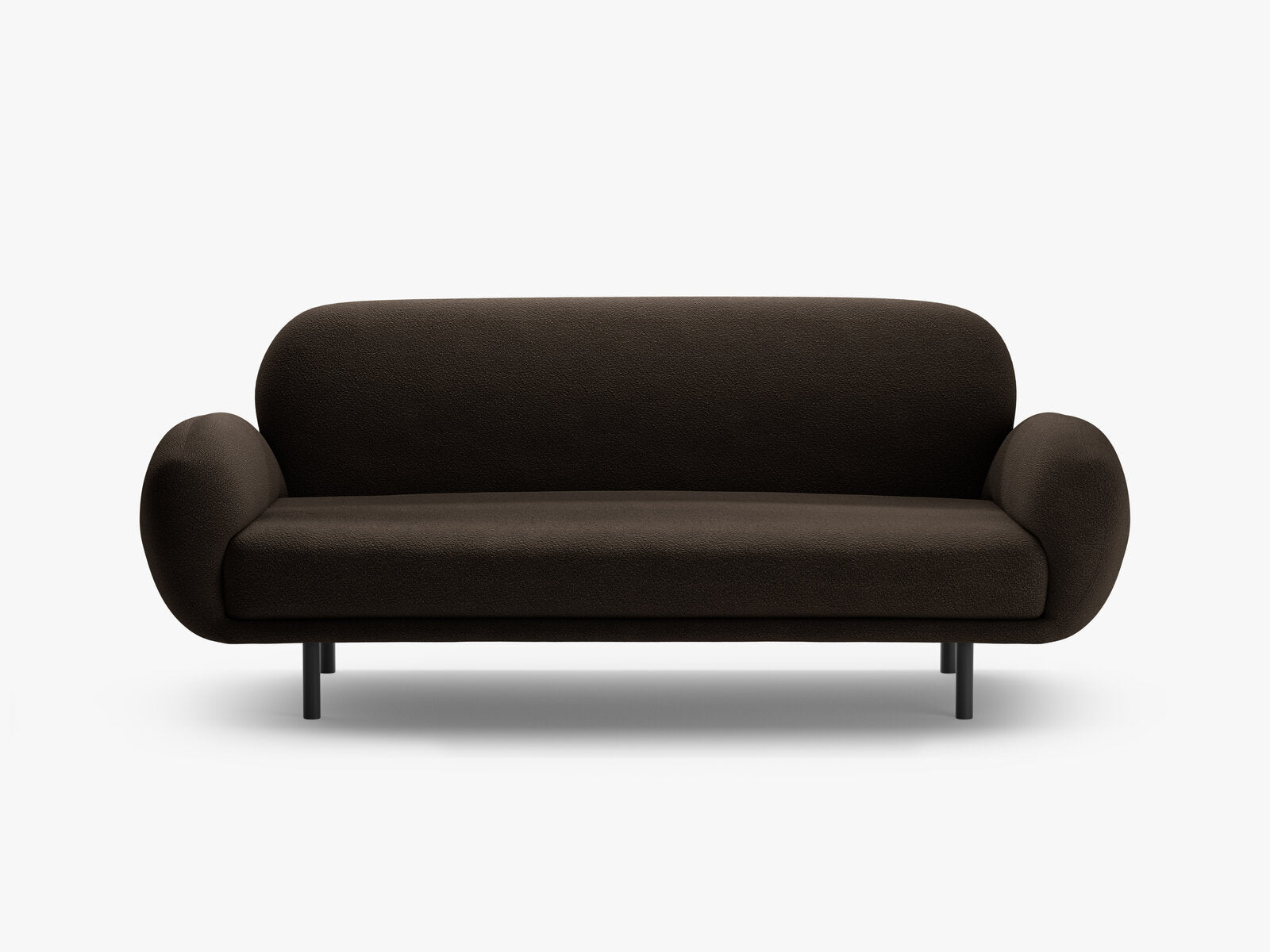 Micadoni Sofa Poppy 2-Sitzer große Version Boucle Baloo Braun