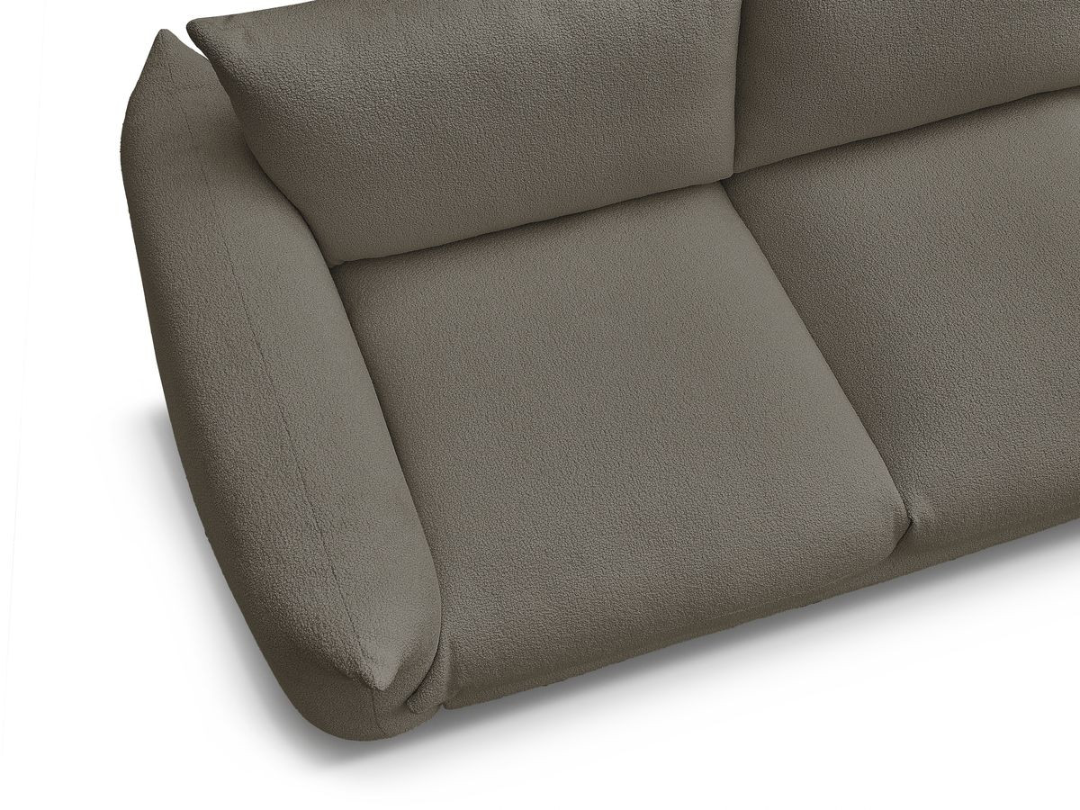 Bobochic Ernest Sofa 5-Sitzer Bouclé-Stoff Braun