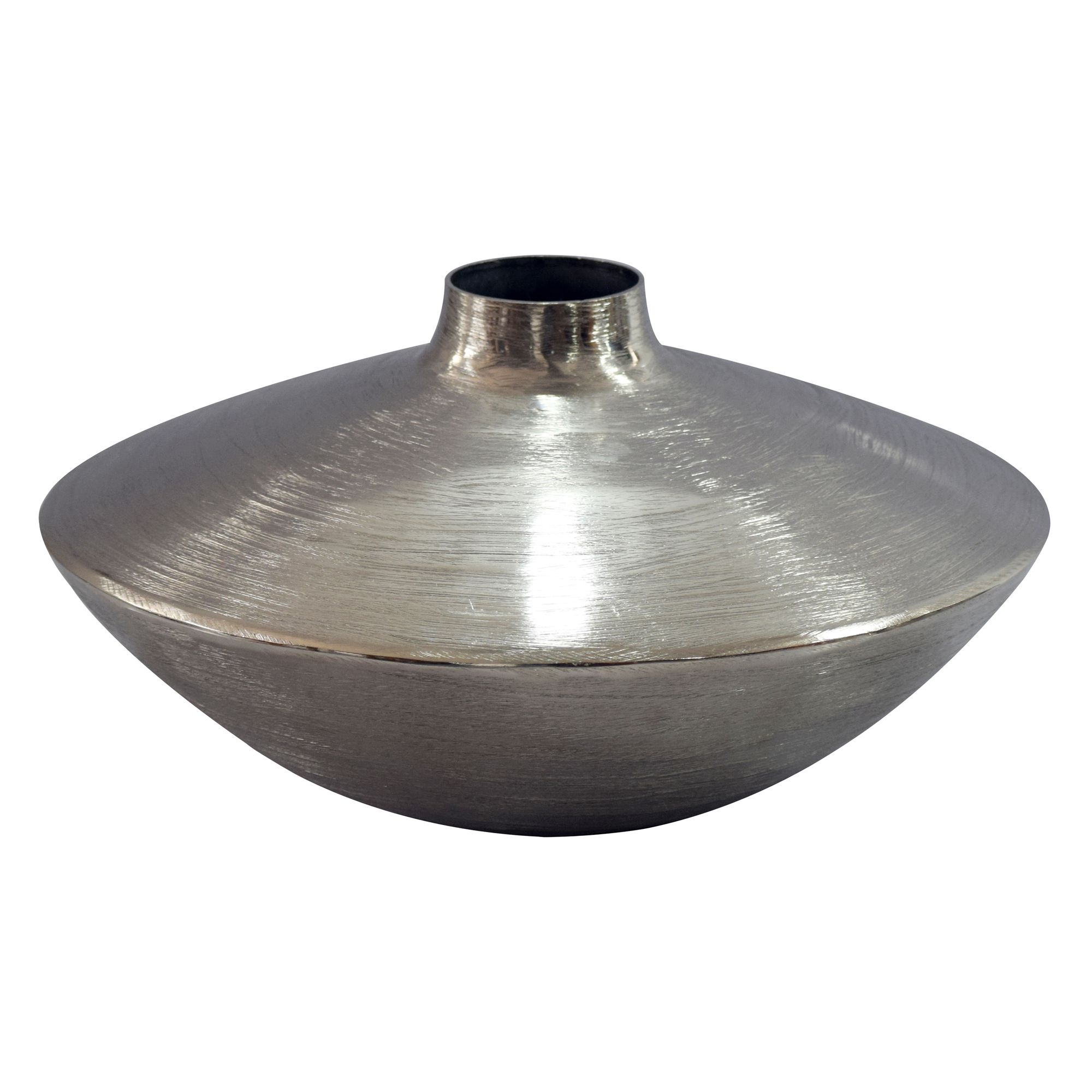 Tischvase Skogsvag Aluminium Silber Ø 35 cm