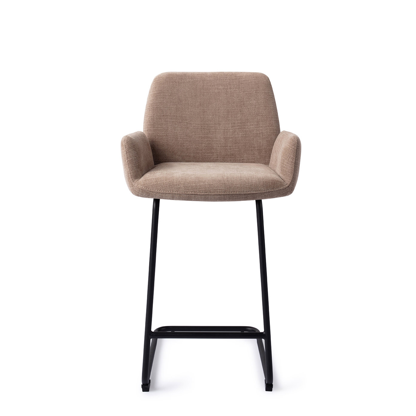 Jesper Home Barhocker Misaki Mocha Mist Arch Schwarz Tresenhöhe 65 cm