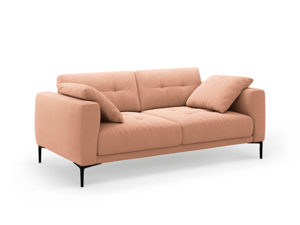 Cosmopolitan Design Sofa Lazio 3-Sitzer Samt Salvador Rosa