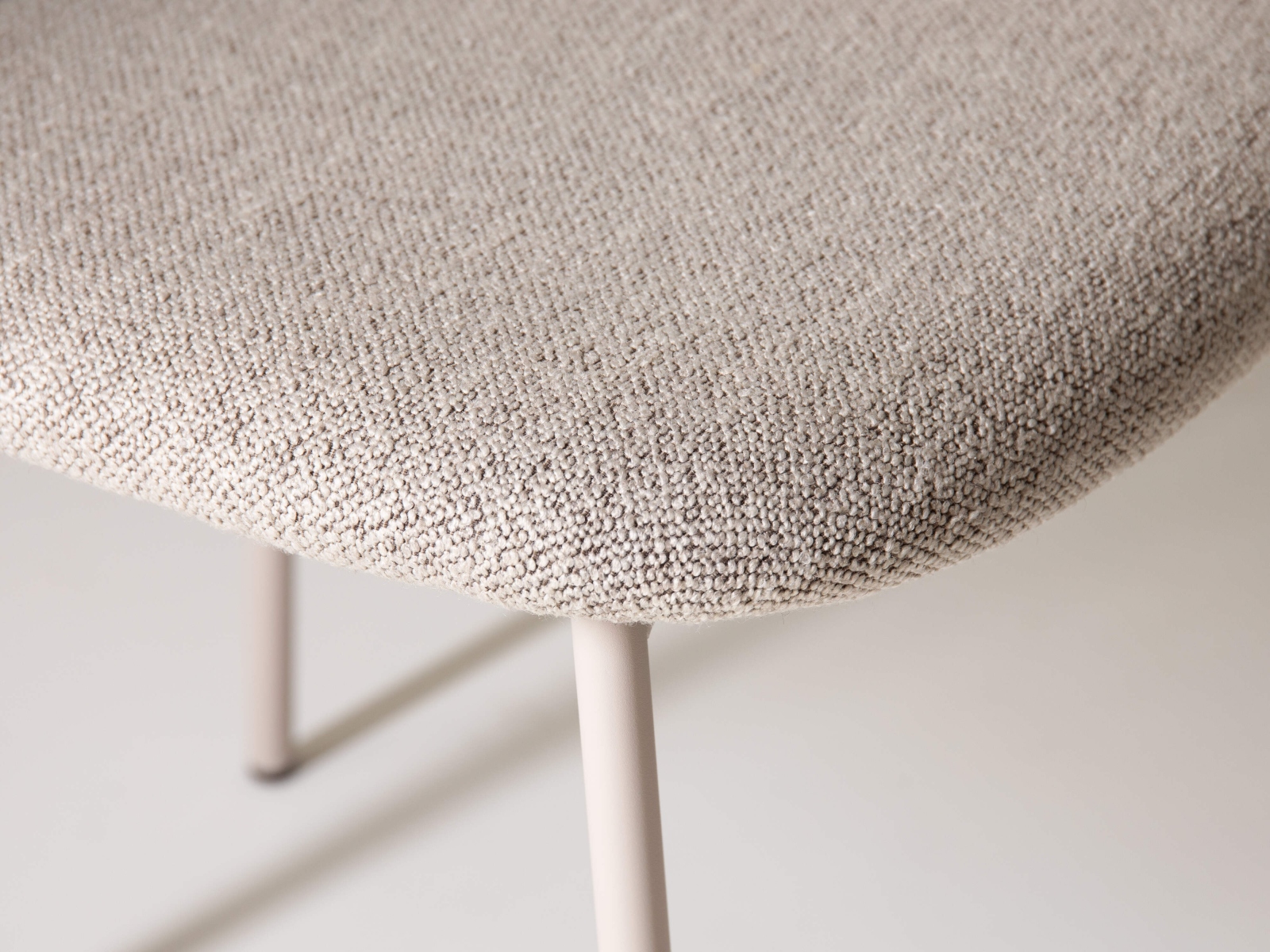 Micadoni Stuhl Echo 1-Sitzer Boucle Dunkelbeige