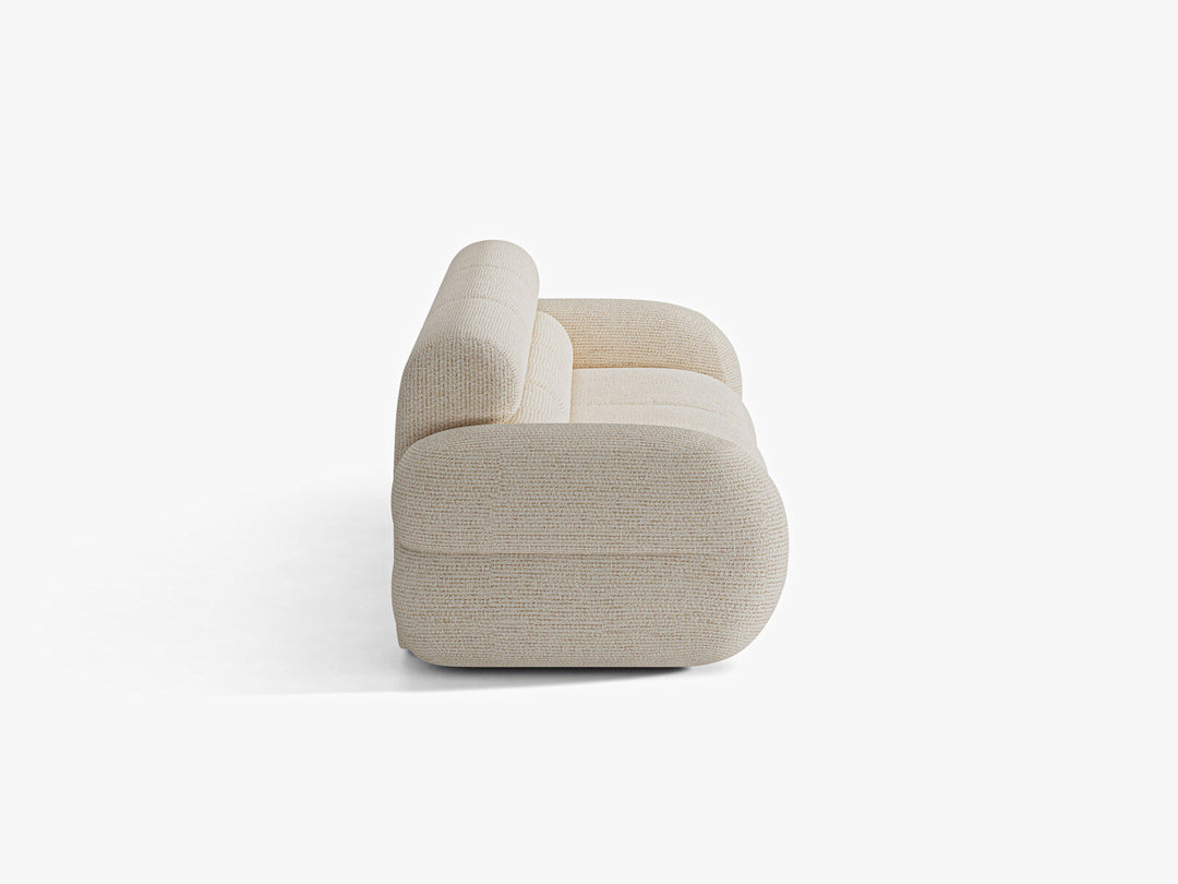 Micadoni Neo Modulares Sofa 4-Sitzer Chenille SILENCIO Helles Beige
