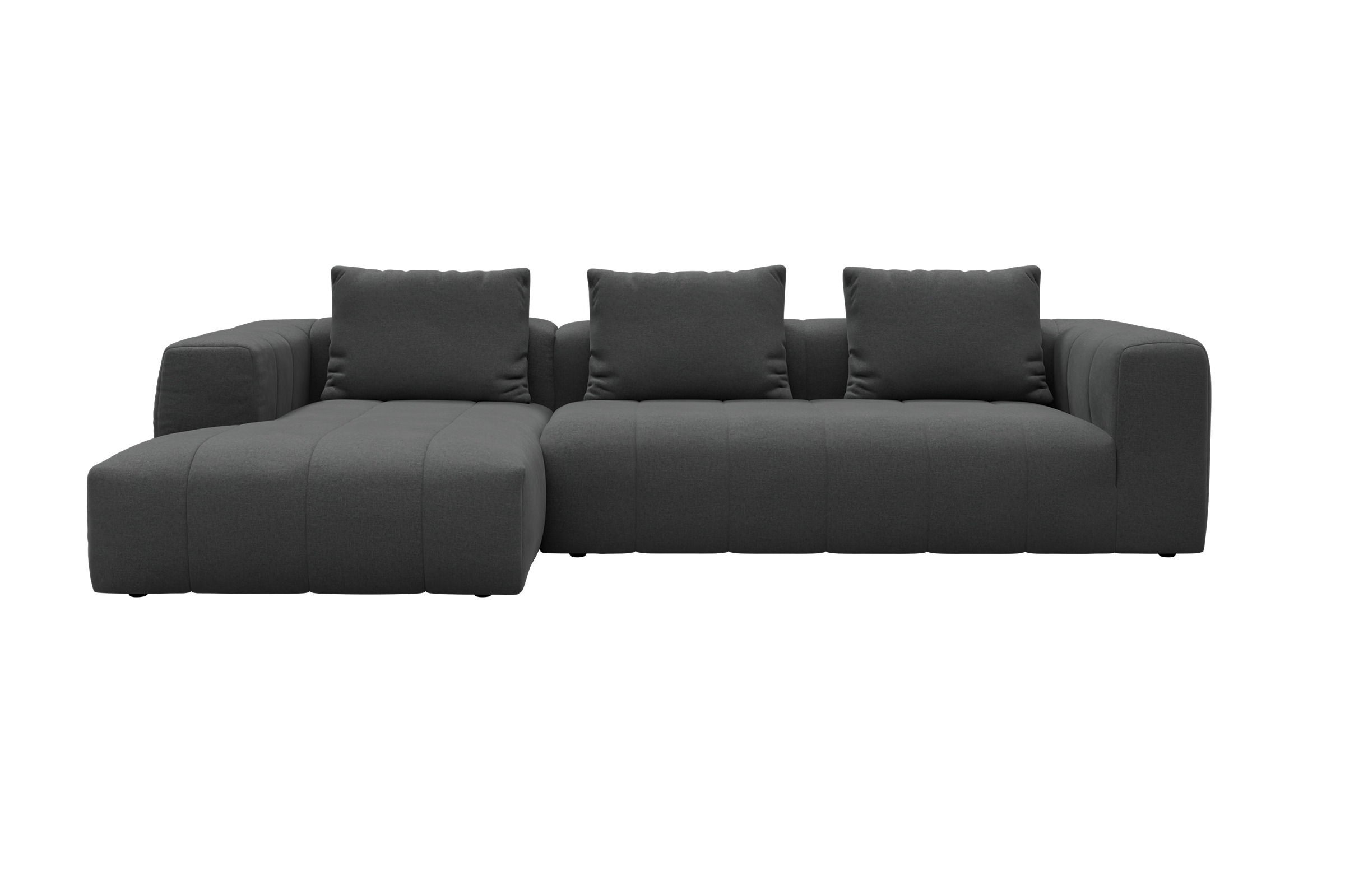 Hugo 2,5-Sitzer Armlehne rechts mit Chaiselongue Satya-Zinc moebelfaktor