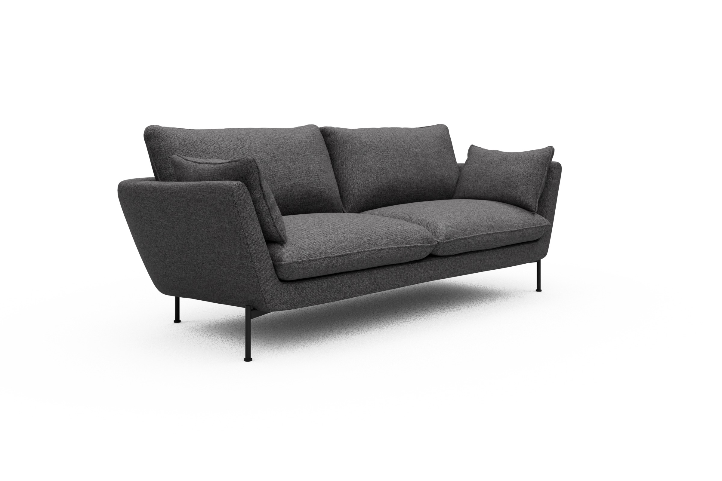 Sofa Anton 3-Sitzer Sama-Antracite