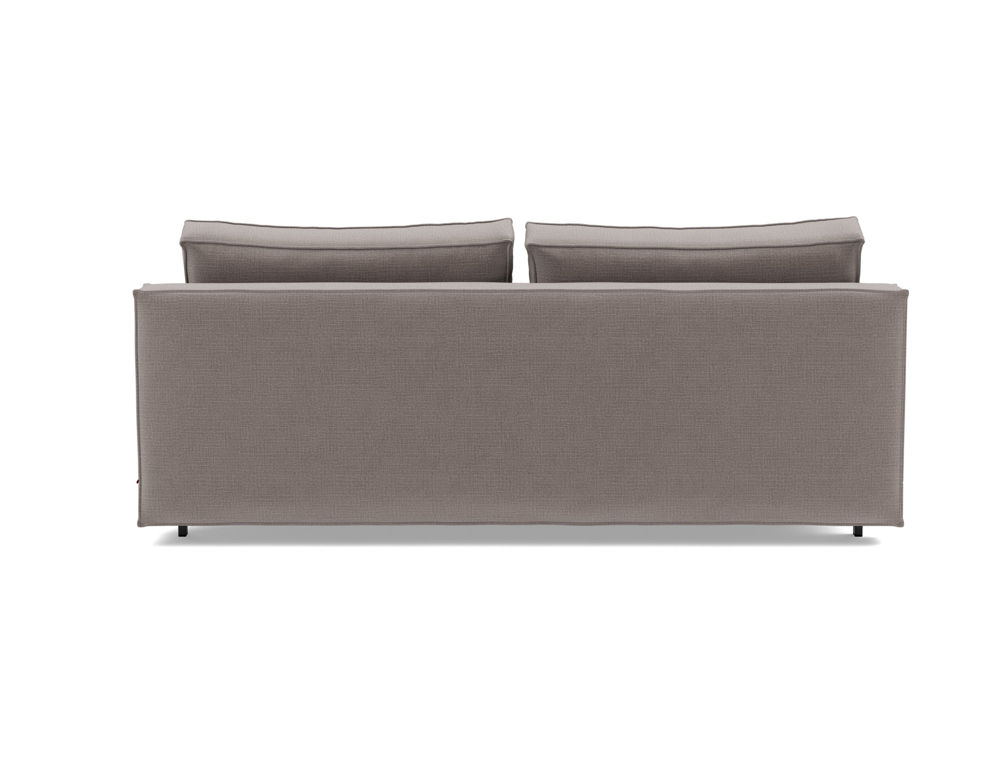 Schlafsofa Sly Chenille Esina 418-Truffle Beine Schwarzes Metall