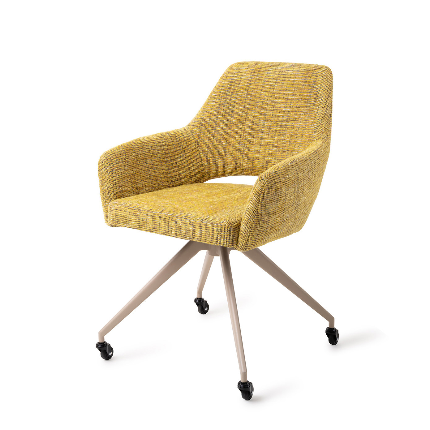 Jesper Home Esszimmerstuhl Yanai Lemon Lines Glide Beige
