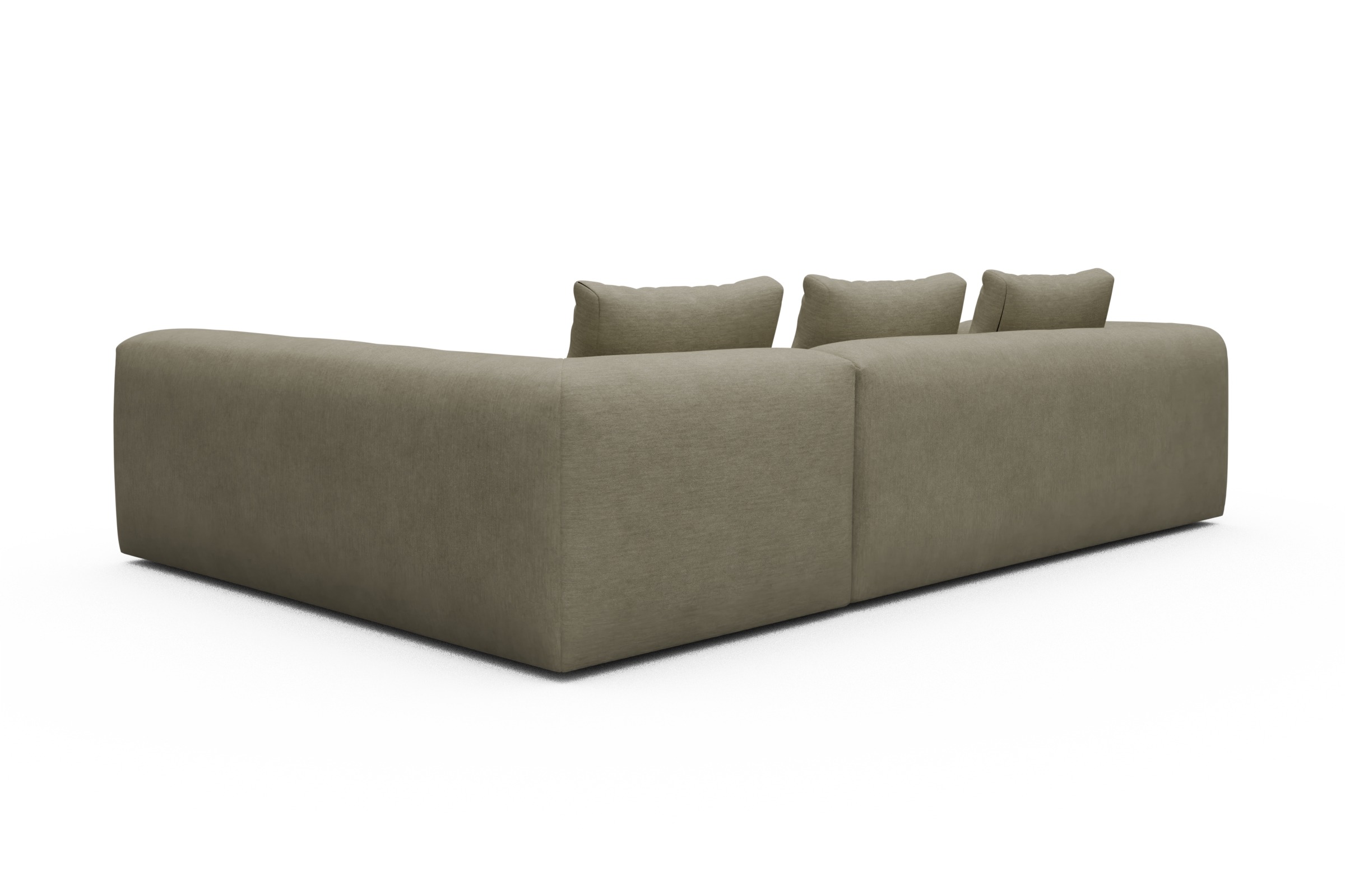 Ecksofa Fred 2x 2,5-Sitzer rechts offen Vivus-Dusty-Sand
