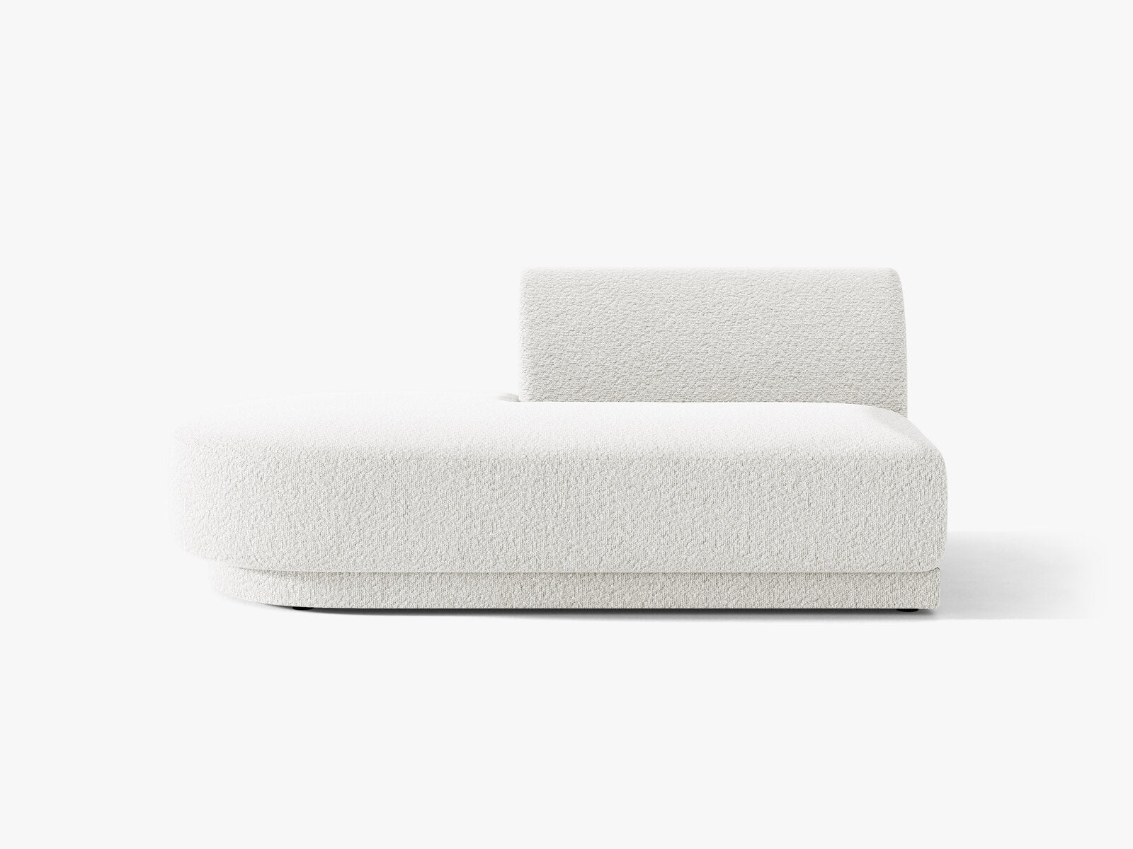 Micadoni 2-Sitzer Sitzmodul offen Miley Links Boucle Baloo Weiß