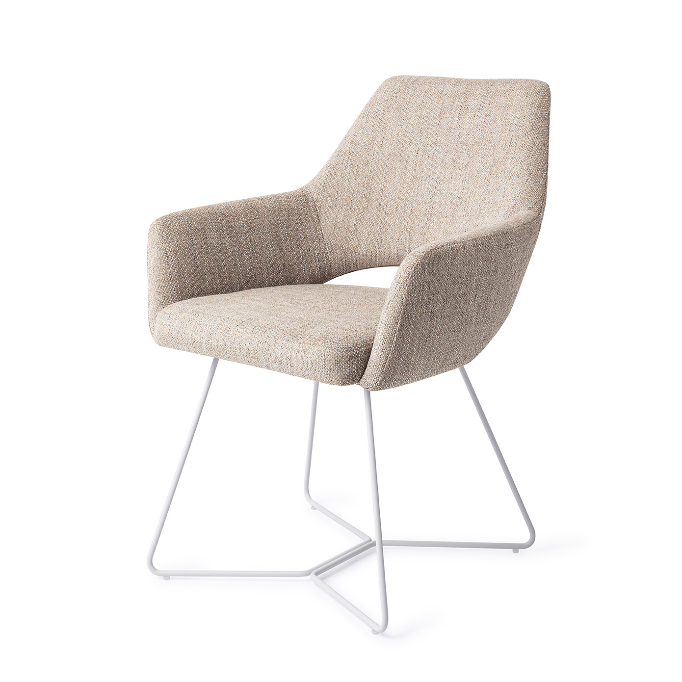 Jesper Home Esszimmerstuhl Yanai Biscuit-Beach Beehive Weiß