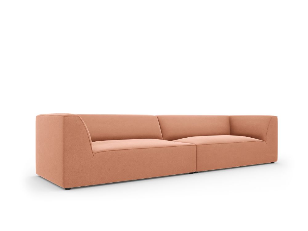 Cosmopolitan Design Sofa Siena 4-Sitzer Samt Salvador Rosa