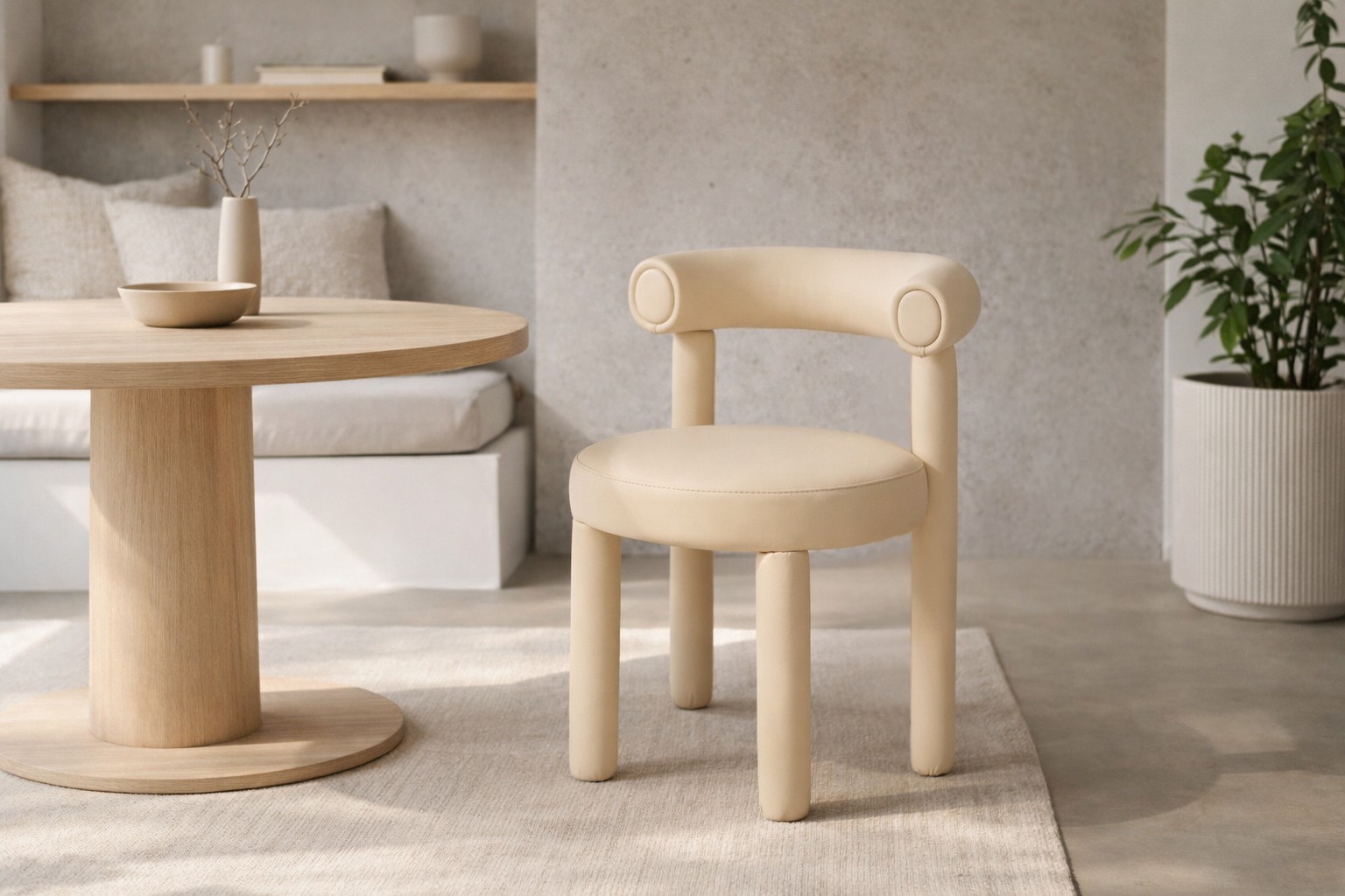 Livin Hill Polsterstuhl Leith 62 × 58 × 80 cm Creme