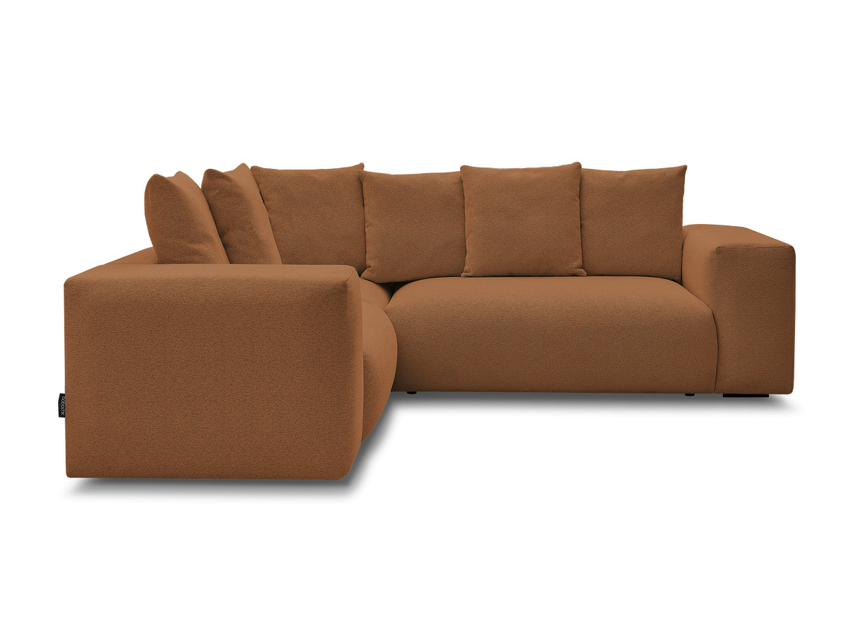 Bobochic Voltaire Ecksofa 268 × 214 cm Melange-Stoff Orange Ecke links