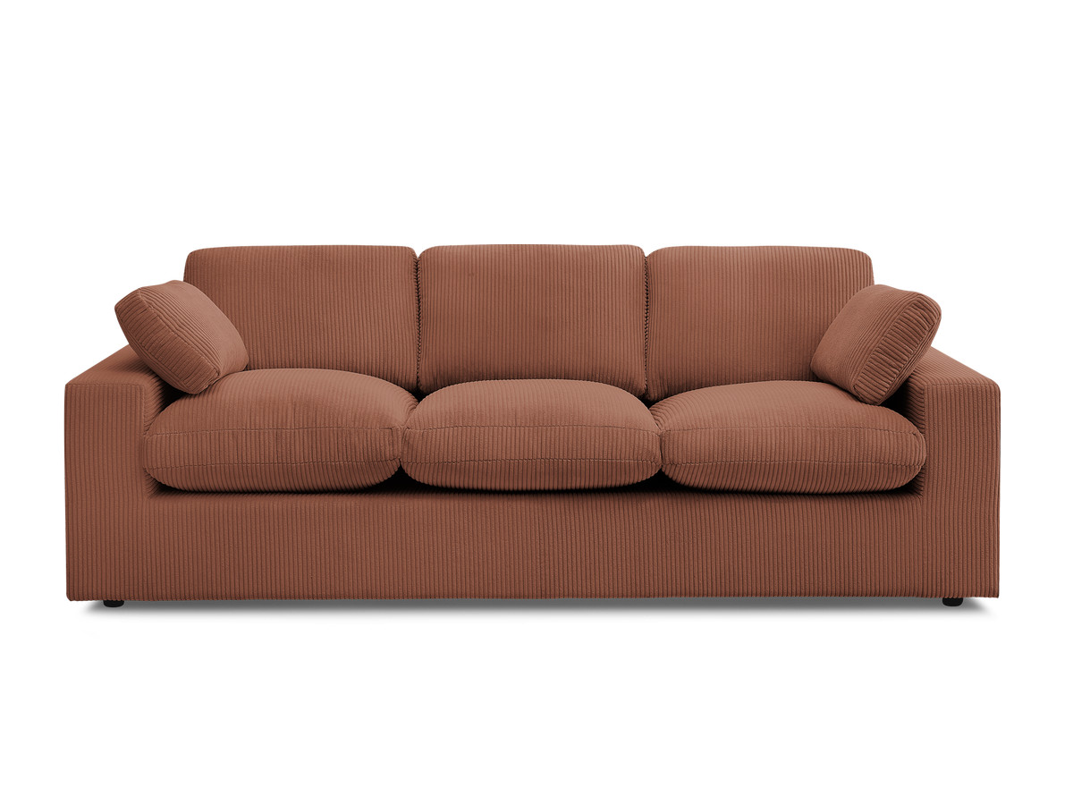 Bobochic Belair Sofa 3-Sitzer 220 × 93 cm Cordsamt Orange