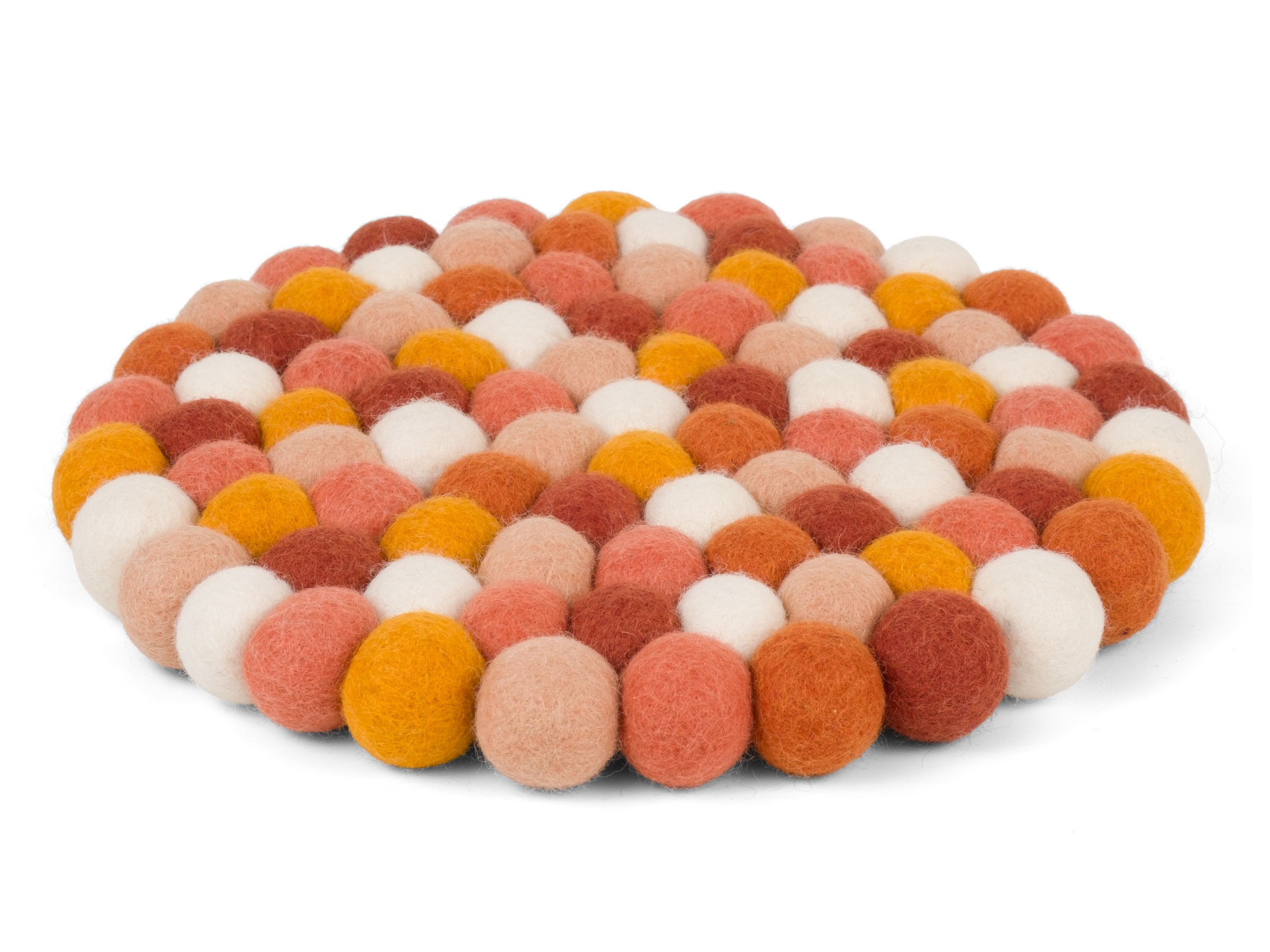myfelt Juna Topfuntersetzer Rot-Orange-Weiß Ø 20 cm