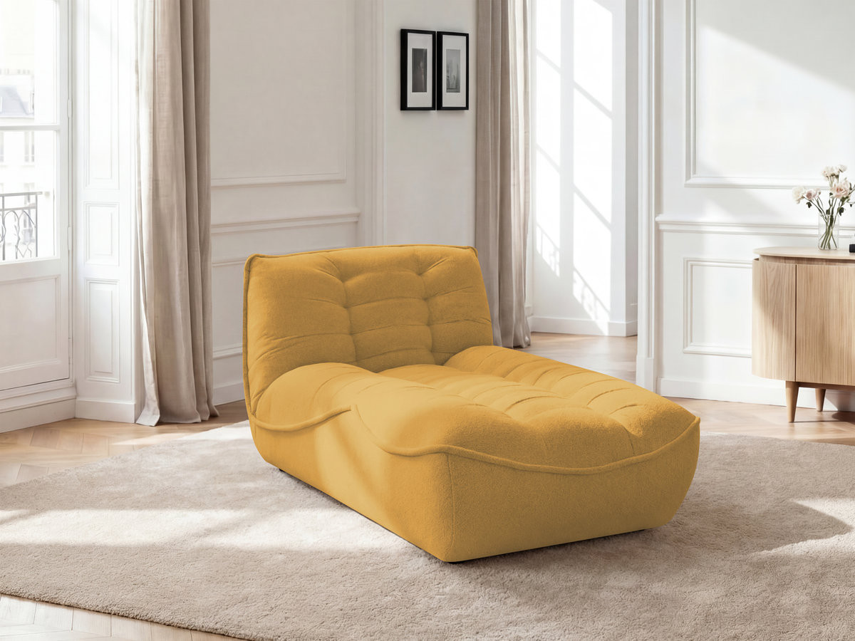Bobochic Serena Méridienne-Modul Melange-Stoff Gelb