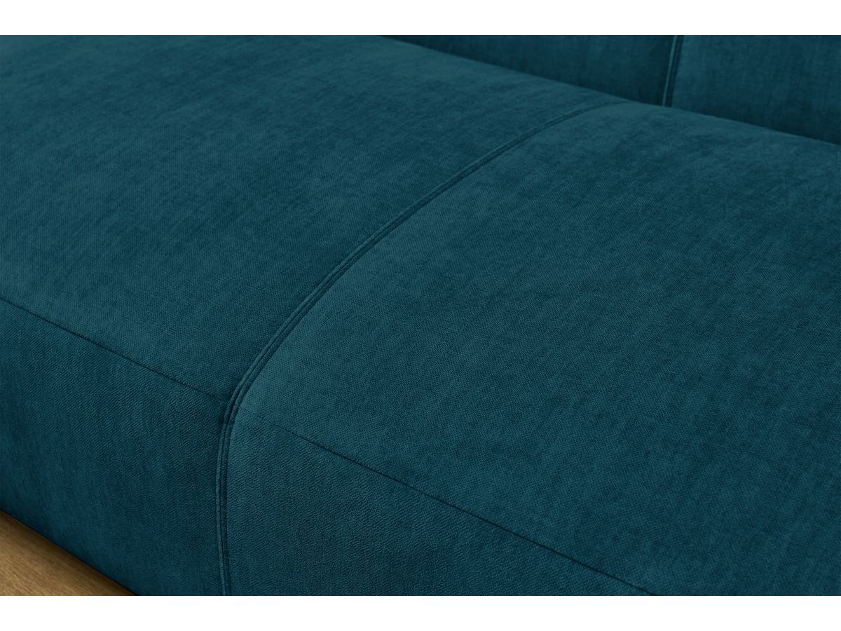 Bobochic Lavena Wohnlandschaft 359 × 220 cm Samt Dunkelblau Ecke rechts