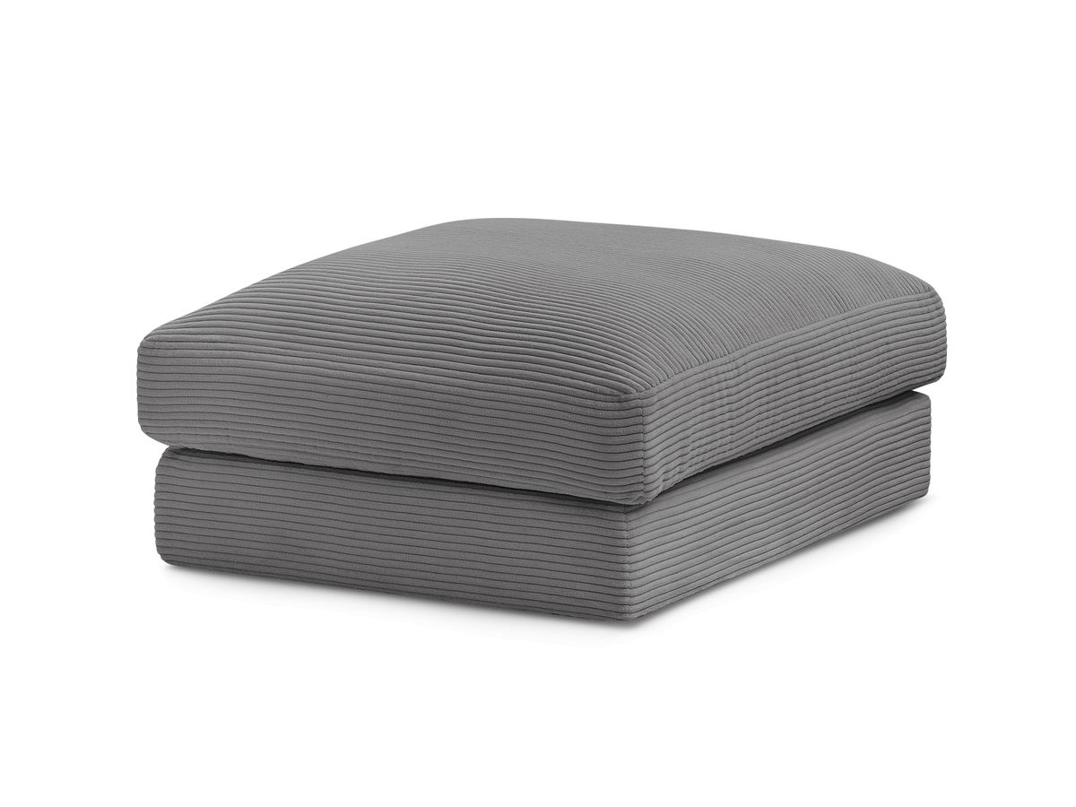 Bobochic Leonard Pouf Cordsamt Dunkelgrau