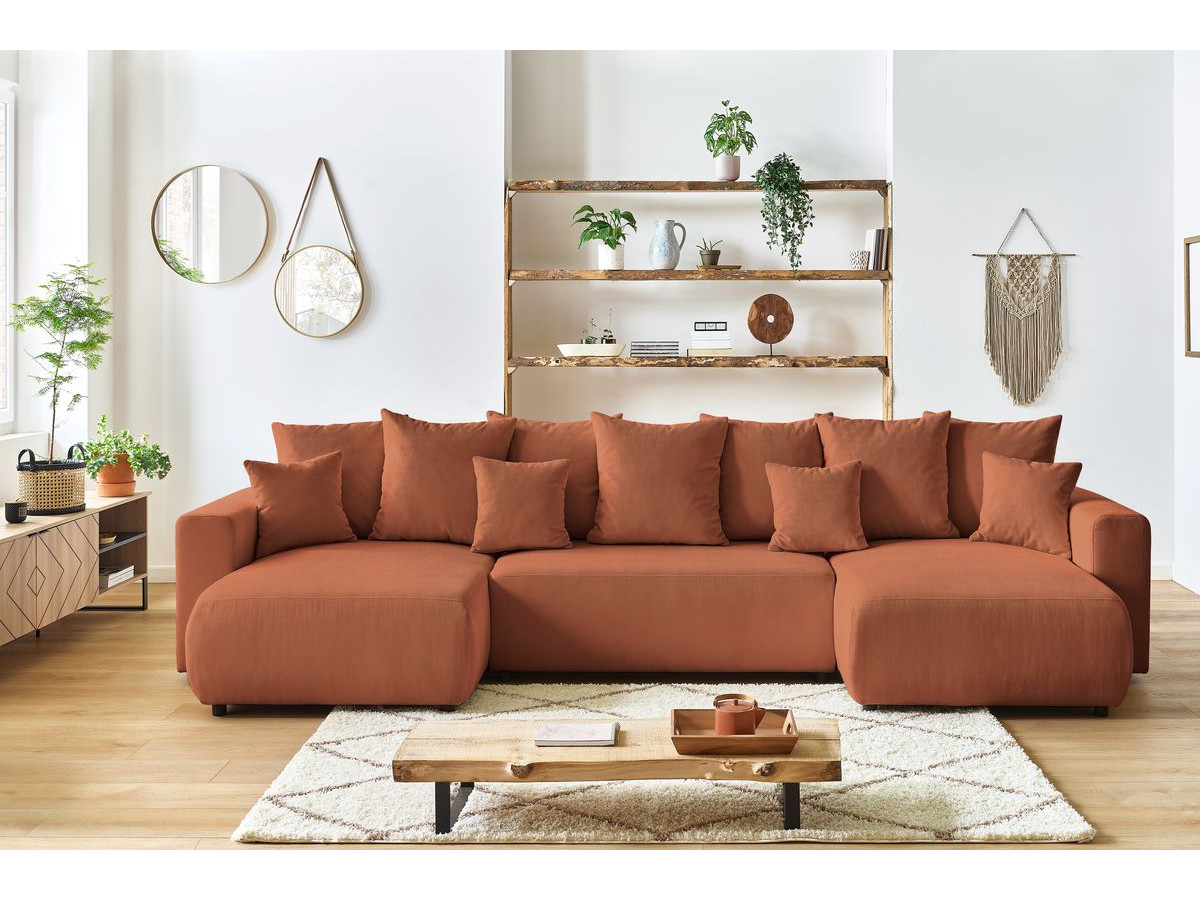 Bobochic Envy Wohnlandschaft Cordsamt Orange
