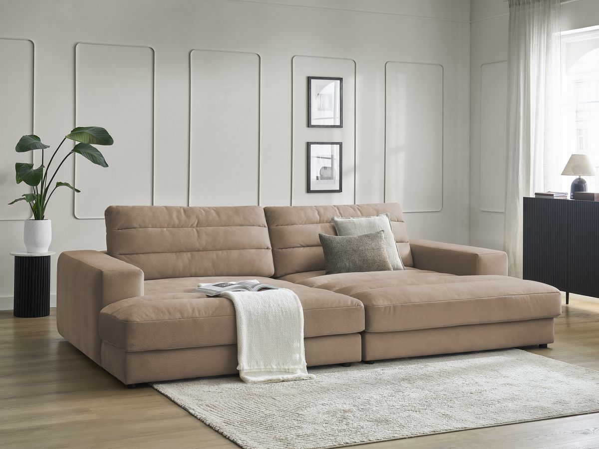 Bobochic Sierra Sofa 4-Sitzer Samt Taupe