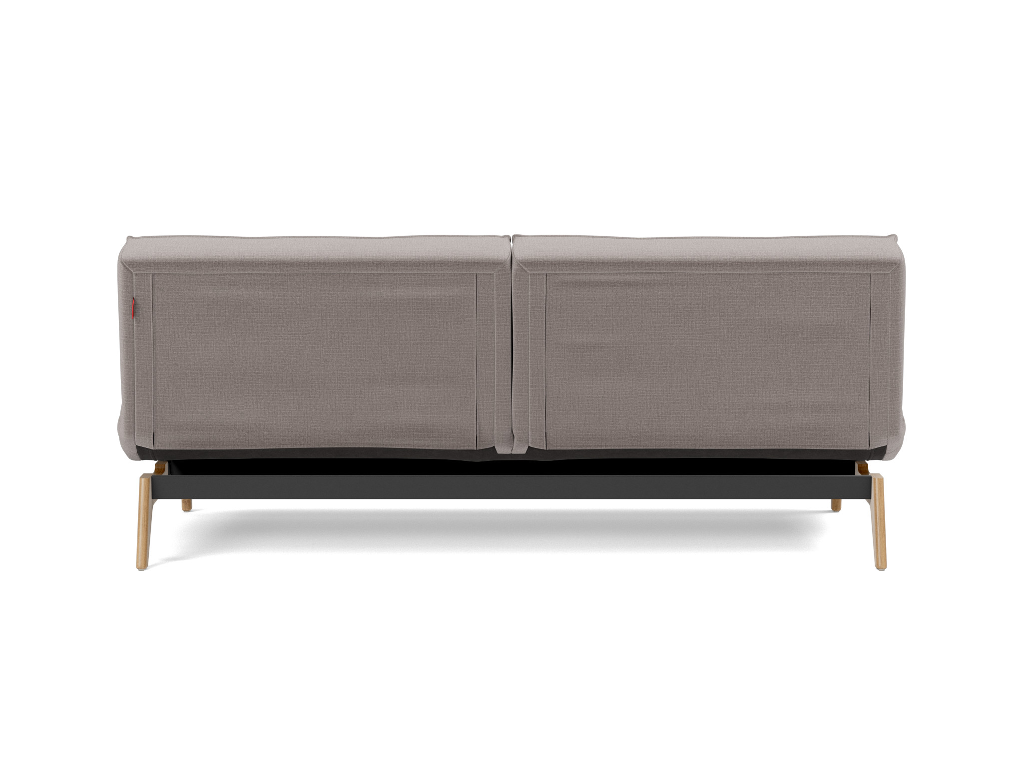 Schlafsofa Splitback Chenille Esina 418-Truffle Beine Eiche