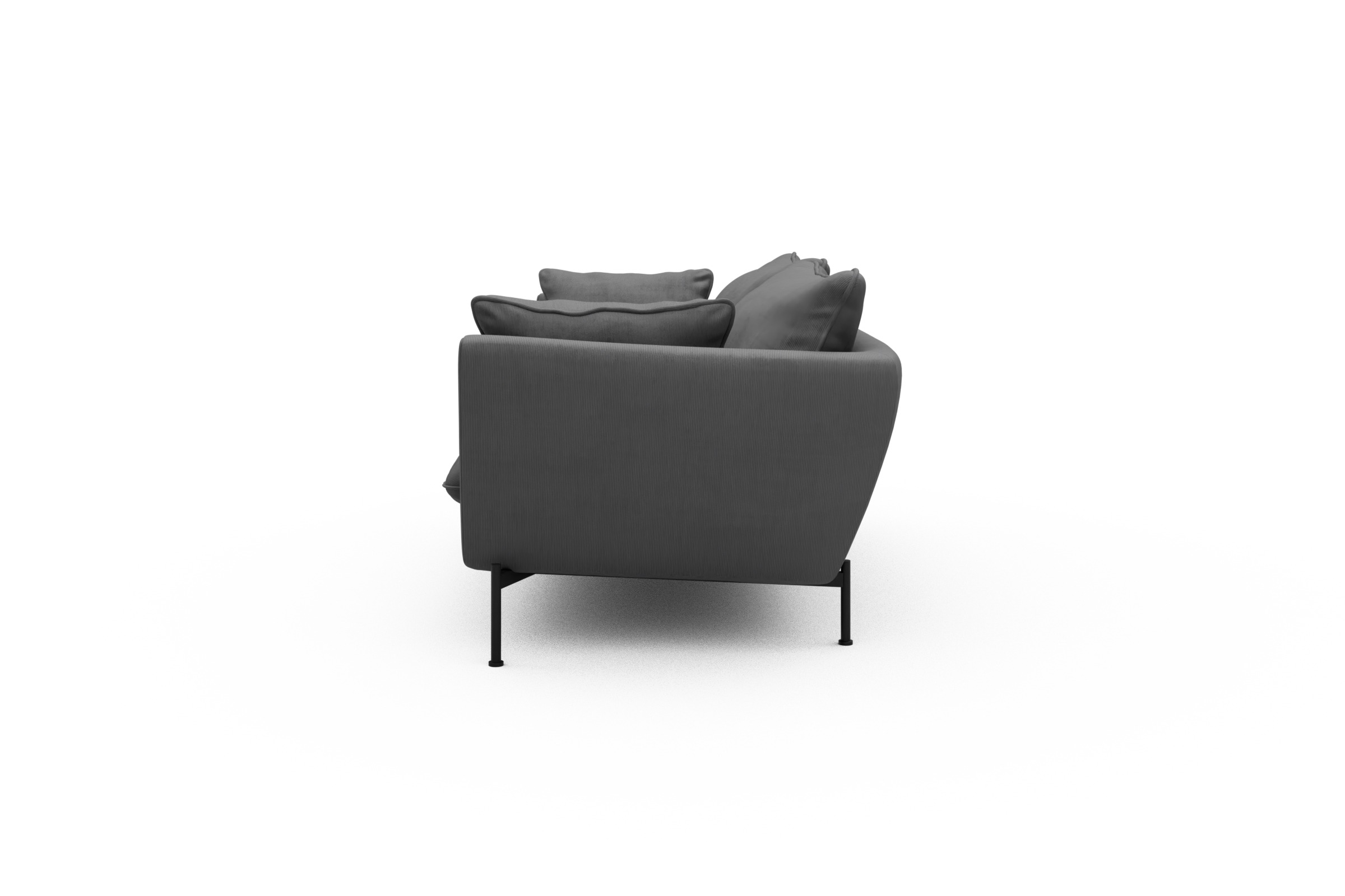 Sofa Anton PREMIUM 2-Sitzer Cordufine-Grey