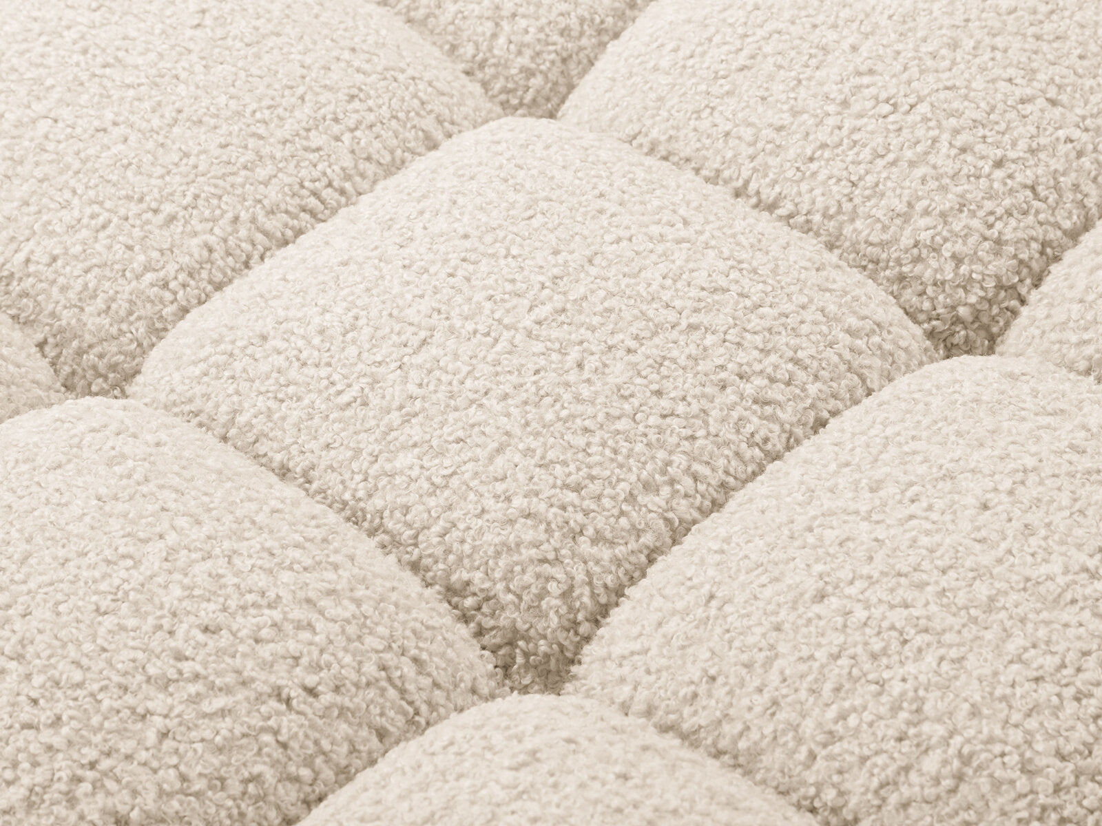 Micadoni Modulares Sofa Bellis 4-Sitzer Links Boucle Rolf Helles Beige