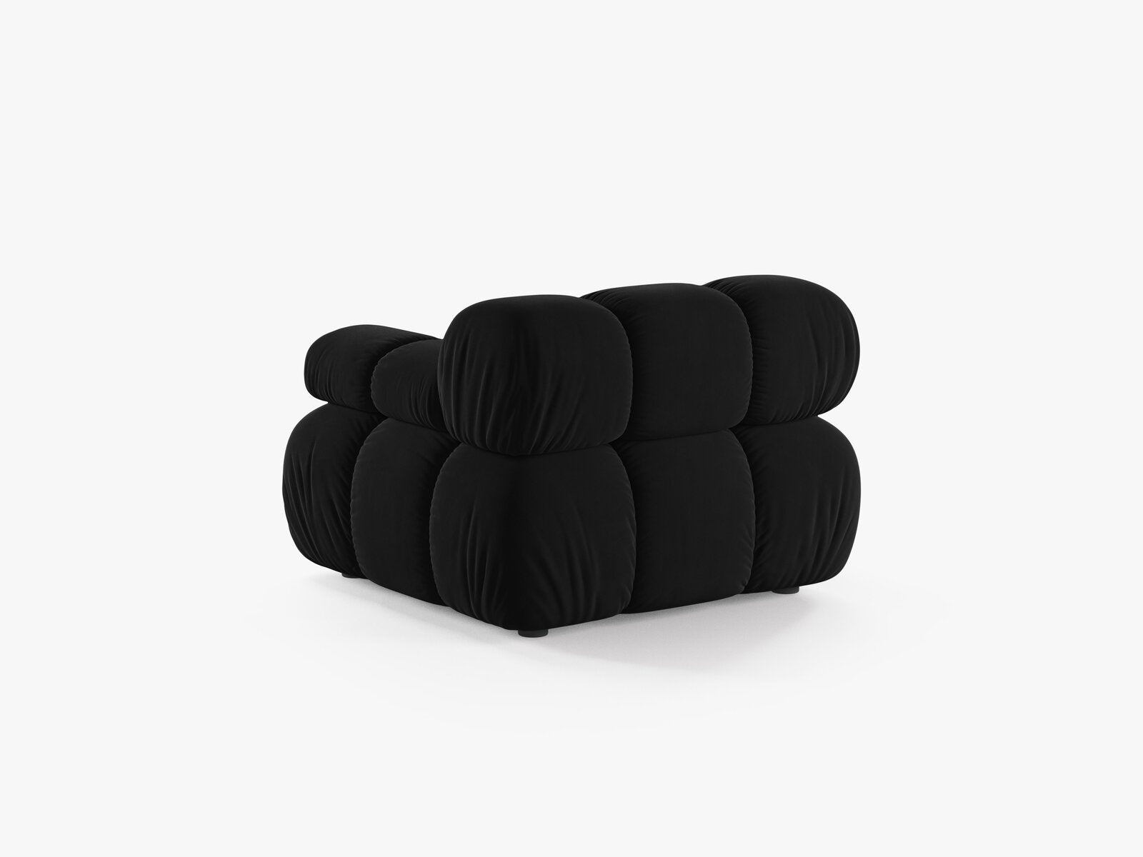 Micadoni Eckmodul Bellis Rechts Samt Bluvel Schwarz