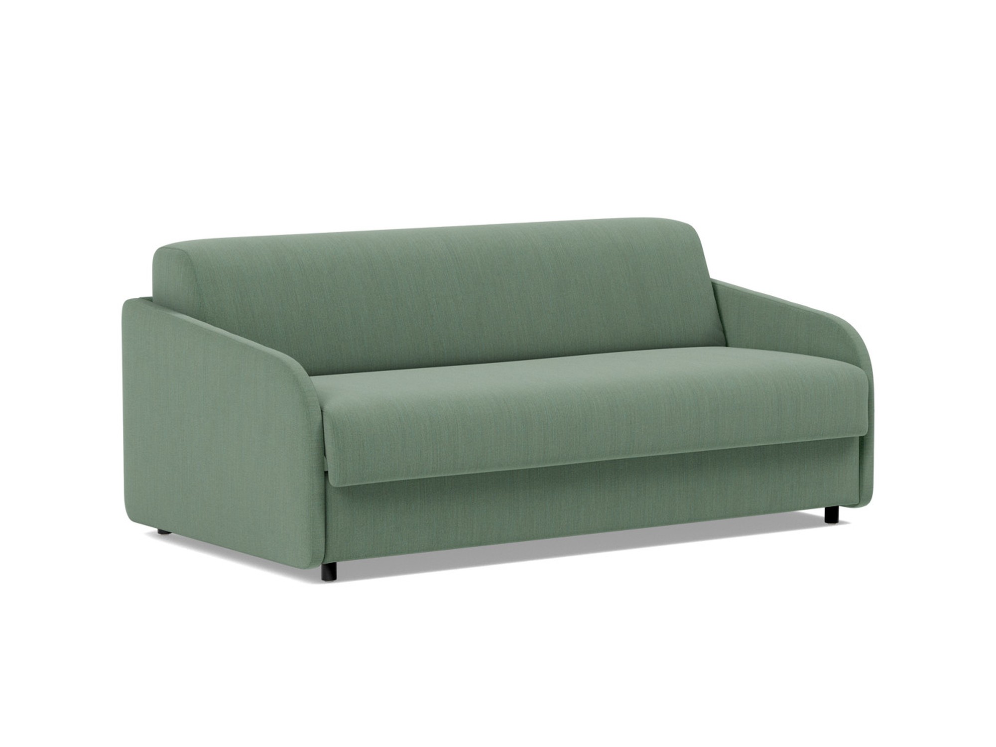 Schlafsofa Eivor mit Memory-Matratze 140 Flachgewebe Elegance 518-Green