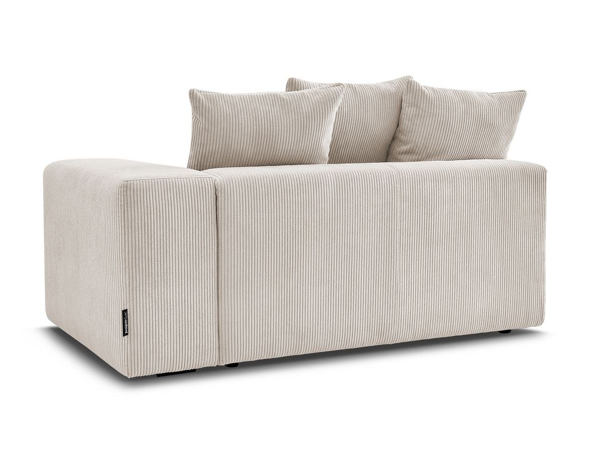 Bobochic Voltaire Sofamodul 2-Sitzer 178 × 100 cm Cordsamt Beige Ecke rechts