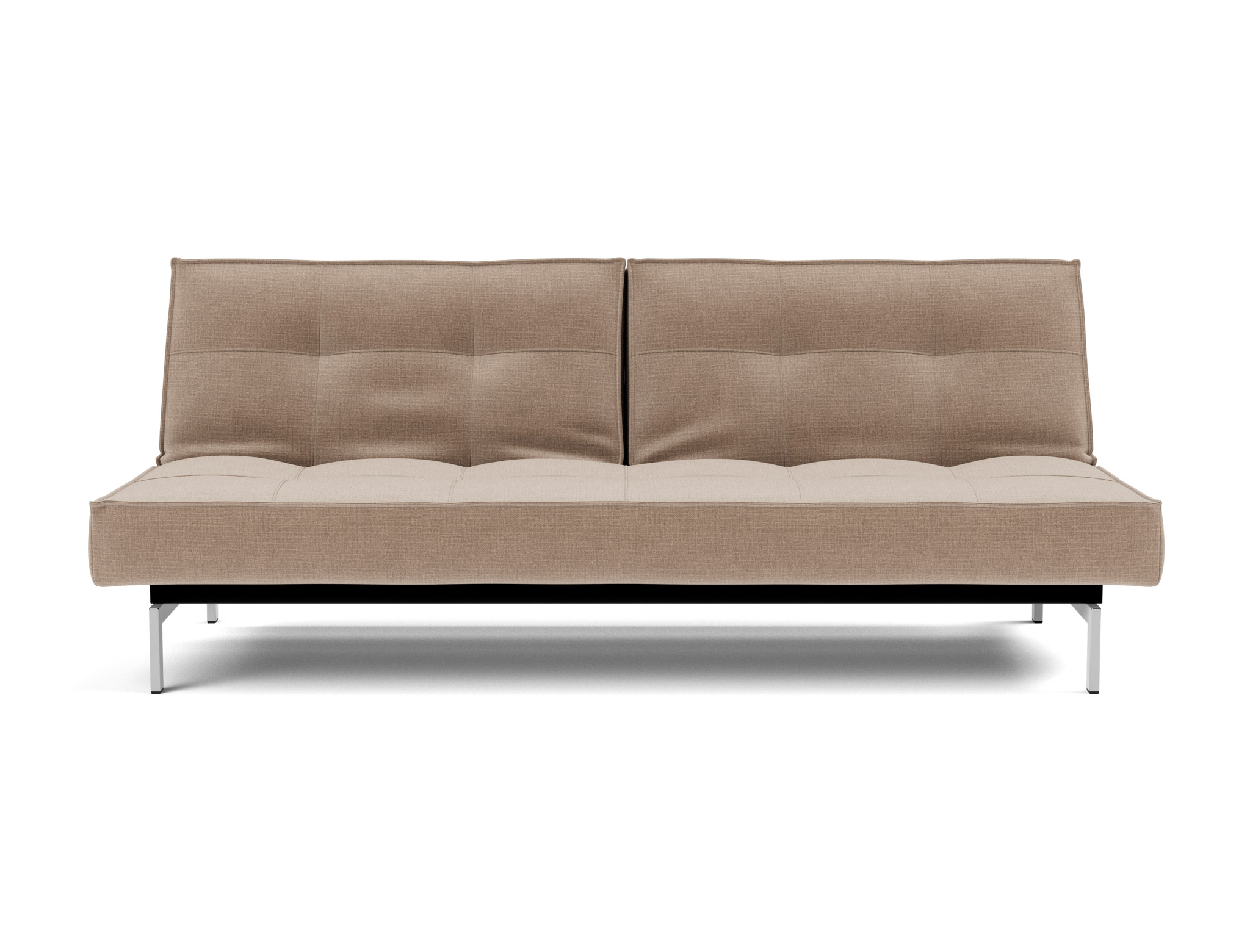 Schlafsofa Splitback Chenille Esina 417-Mocha Beine Chrom