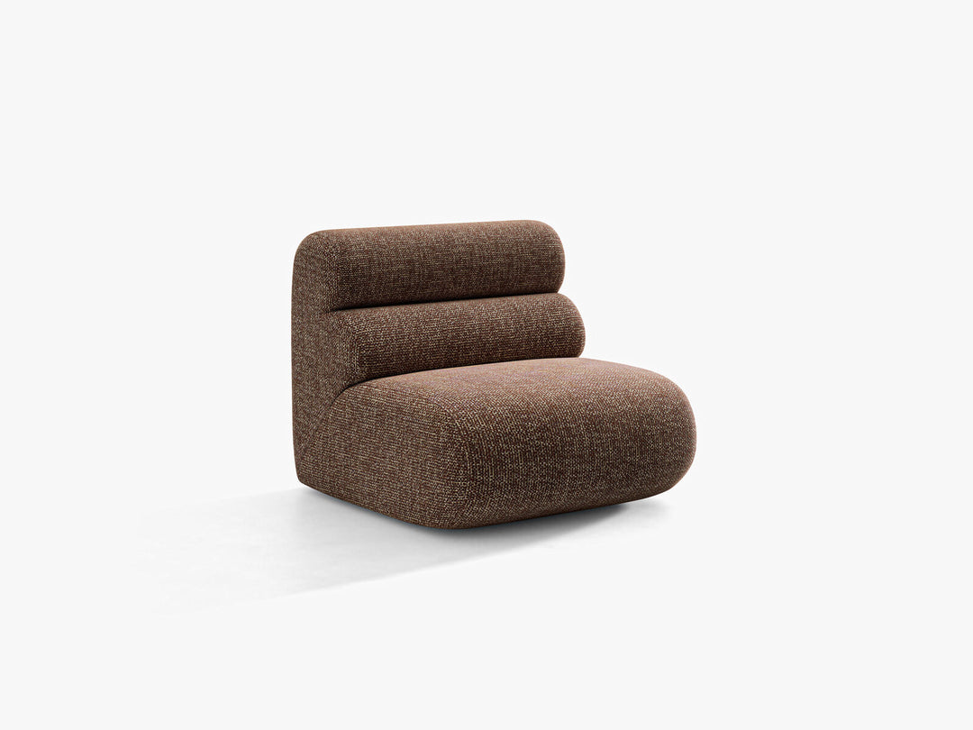 Micadoni Neo Sofamodul armlos Chenille SILENCIO Braun
