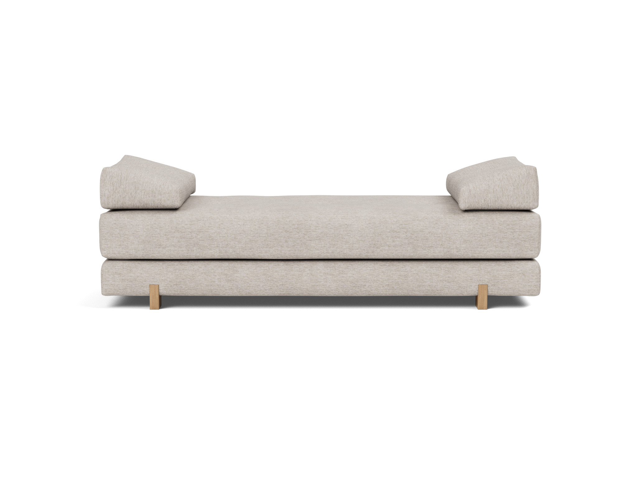 Tagesbett Sigmund Chenille Yuveno 471-Sand Beine Drip Eiche