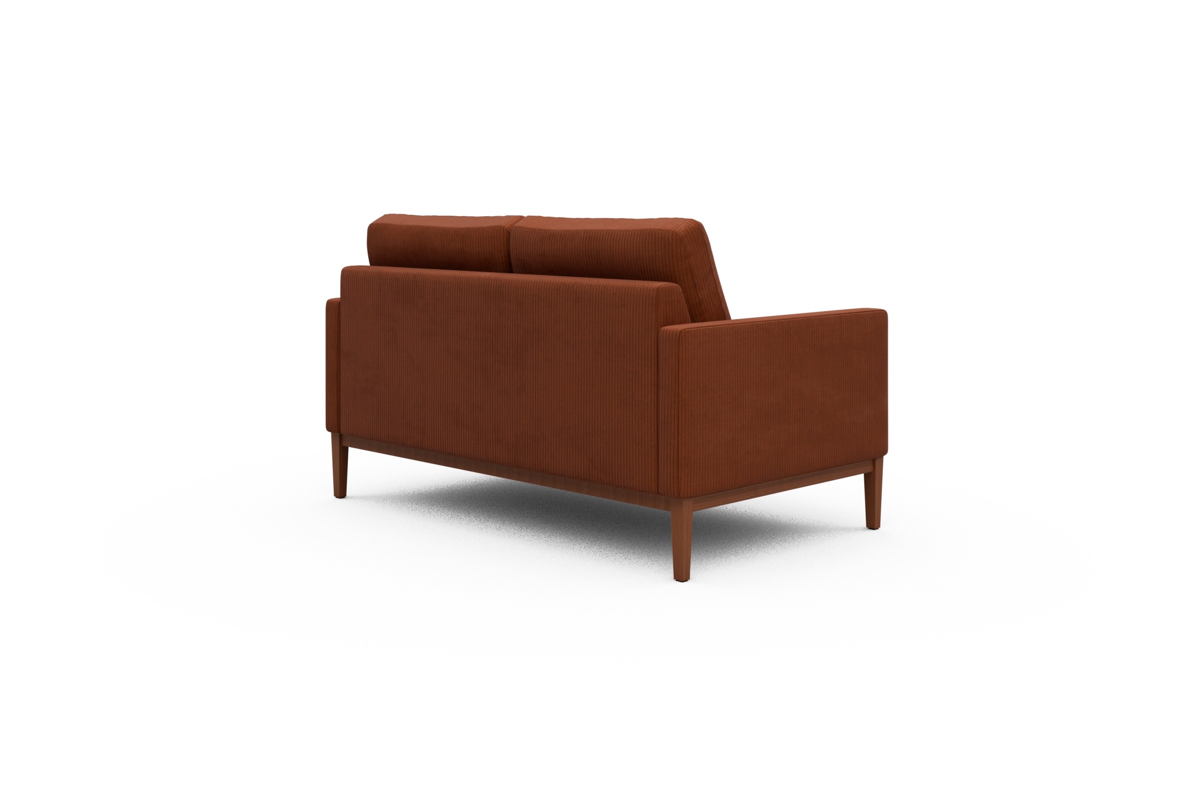 Sofa Bodo 2-Sitzer Corduroy-Burnt-Orange