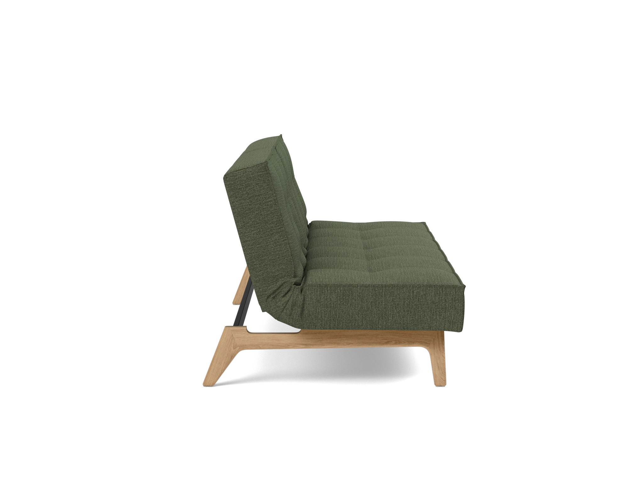 Schlafsofa Splitback Strukturierter Stoff Taura 353-Forest Beine Eiche