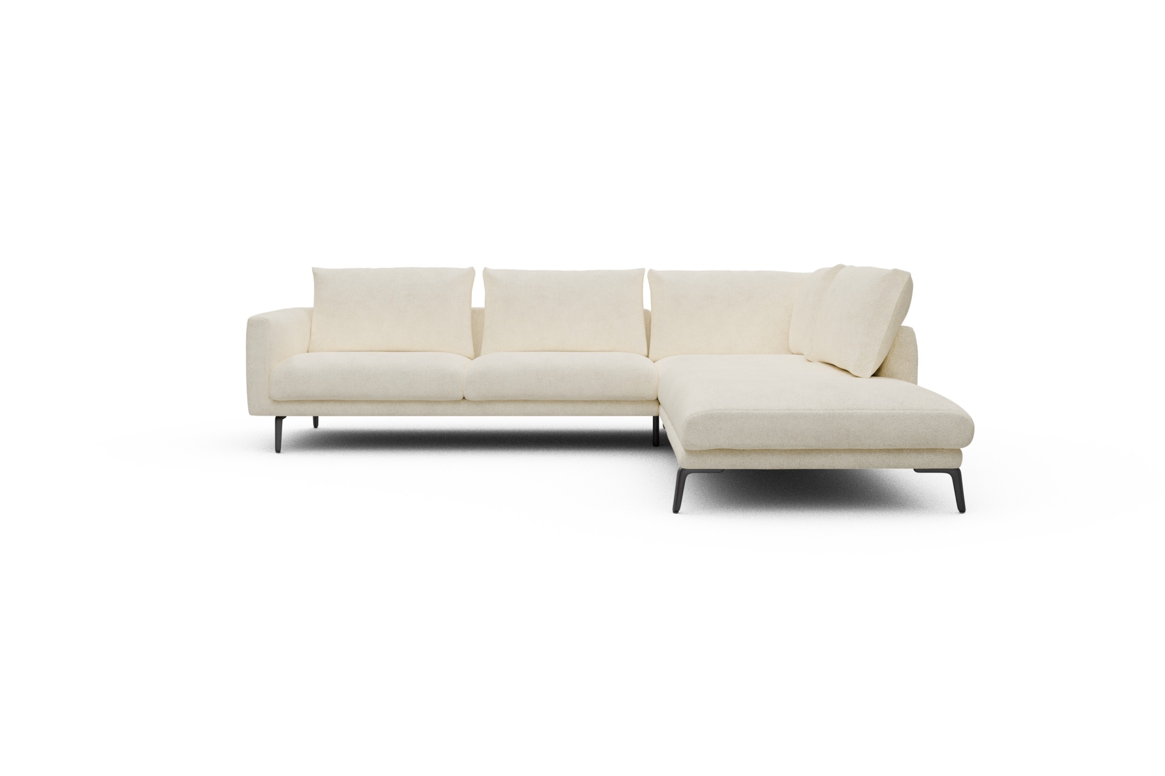 Skandi Home Ecksofa Karl Relax-Ecke rechts mit 2,5-Sitzer Boucle-Off-White moebelfaktor