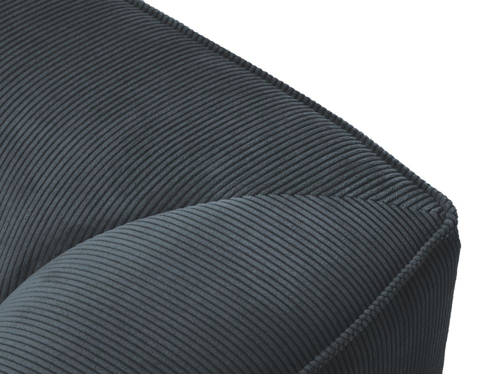 Cosmopolitan Design Ecksofa Siena 4-Sitzer offen Kord Scala Blau Rechts