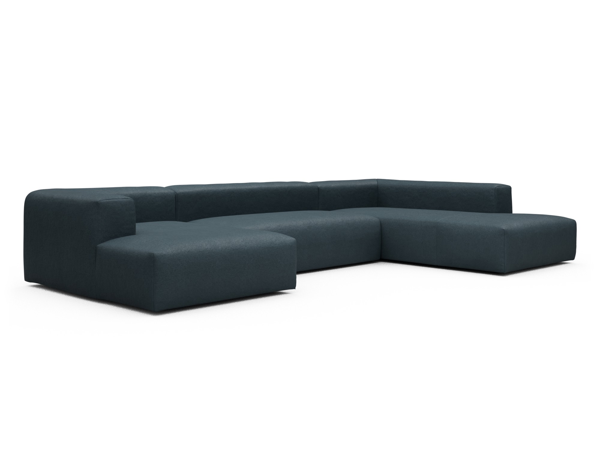 Skandi Home Wohnlandschaft Fred Relax-Ecke rechts mit 2-Sitzer und Chaiselongue links Denari-Royal-Blue moebelfaktor