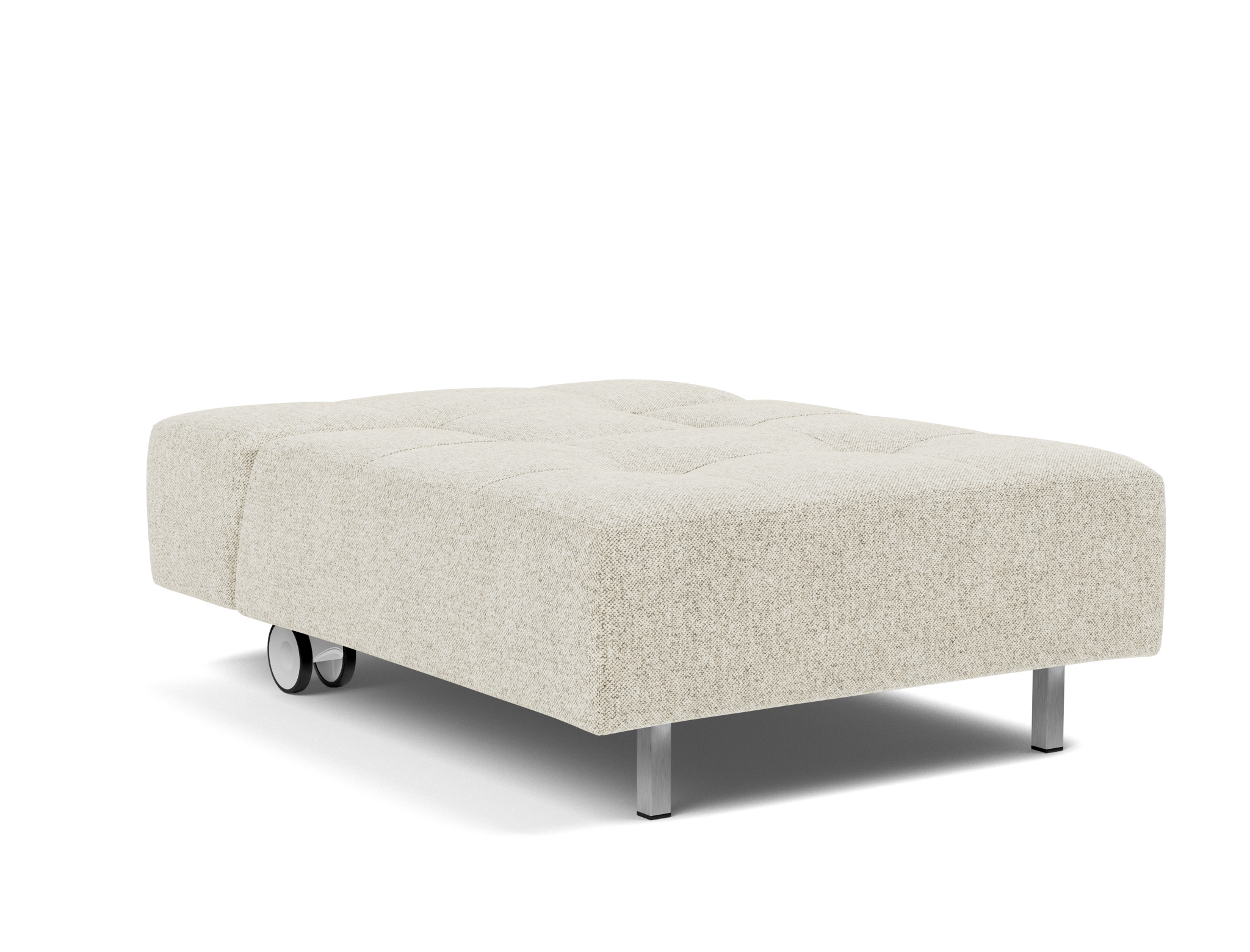 Sessel Long Horn D.E.L. Strukturierter Stoff Taura 357-Off-White