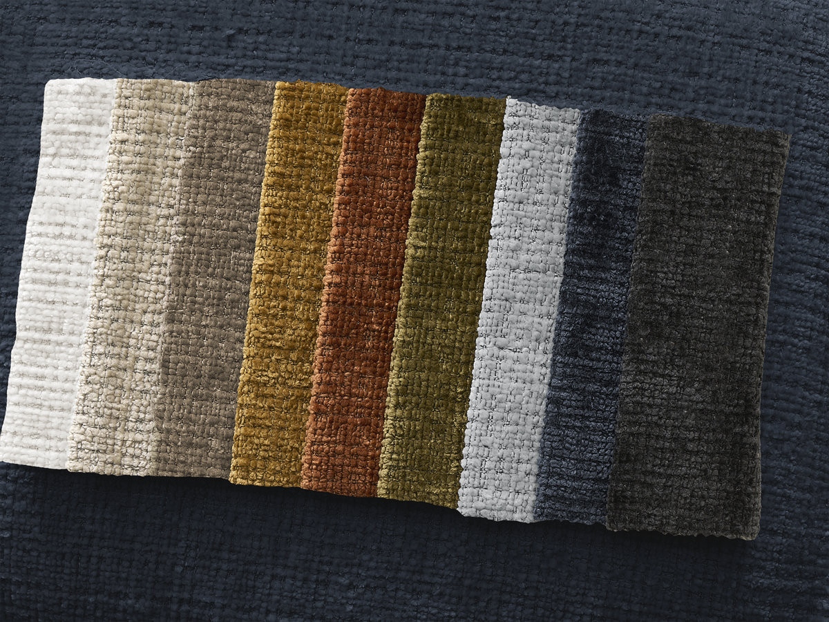 Bobochic Neil Pouf Strukturstoff Dunkelblau