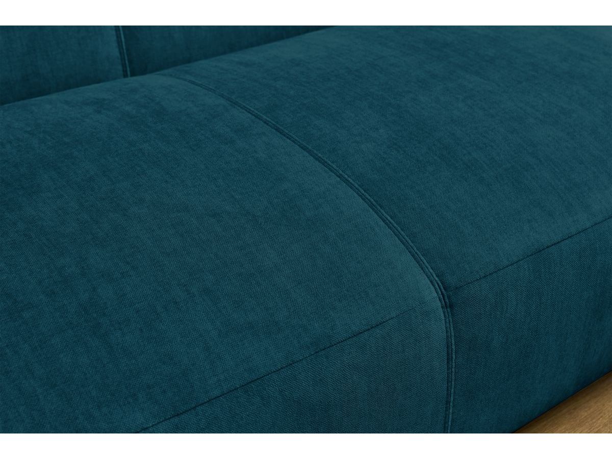 Bobochic Lavena Wohnlandschaft 359 × 220 cm Samt Dunkelblau Ecke links