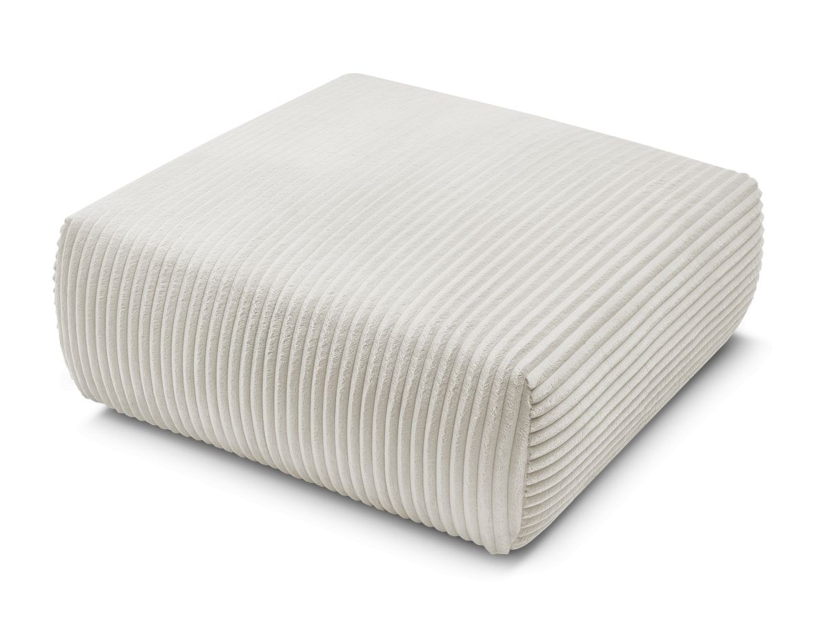 Bobochic Lucien Pouf Breitcord weich Beige