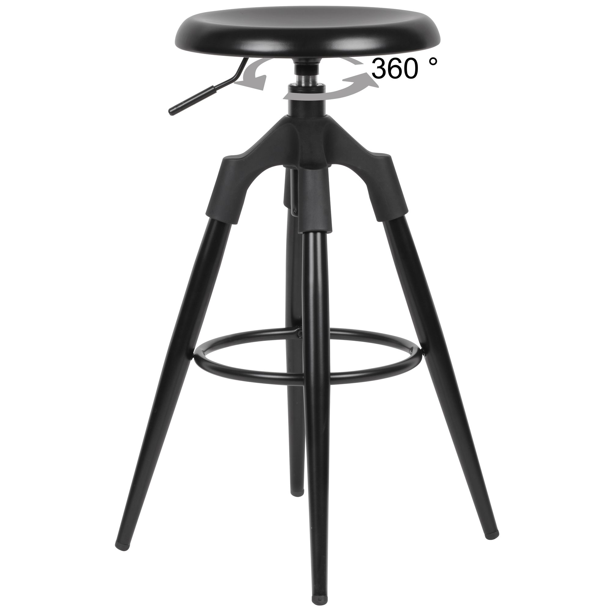 Barhocker Sorring Metall Schwarz Ø 53 cm