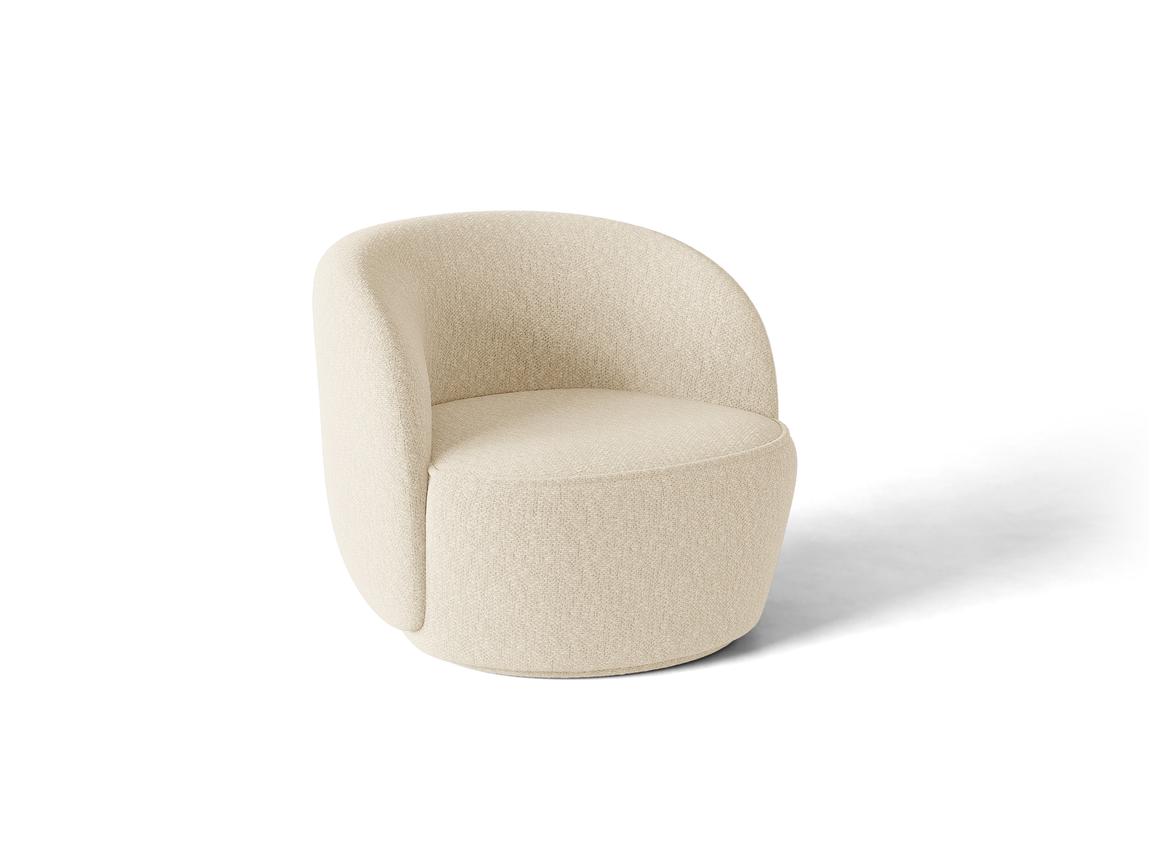 Micadoni Jonas Drehbarer Sessel Chenille Cover Me Beige