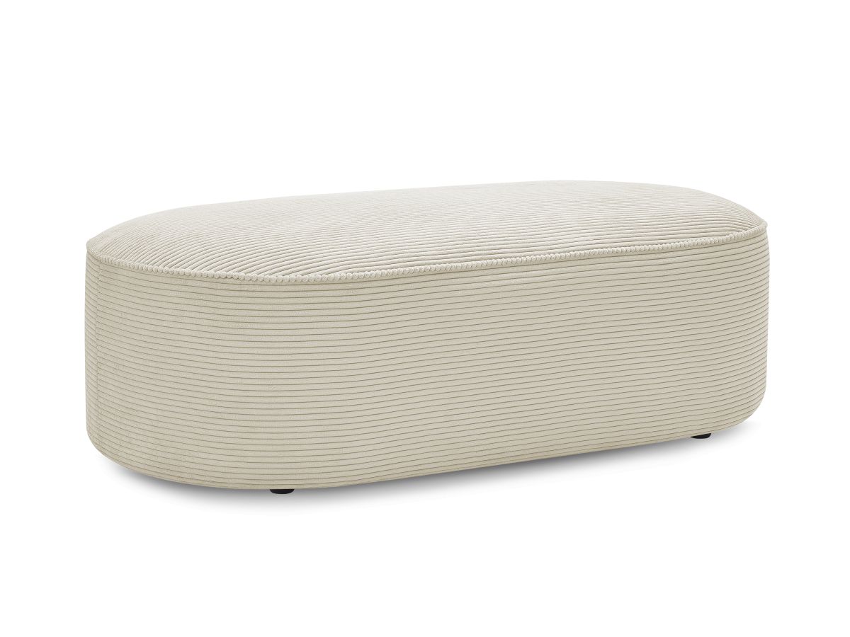 Bobochic Rousseau Pouf Cordsamt Beige