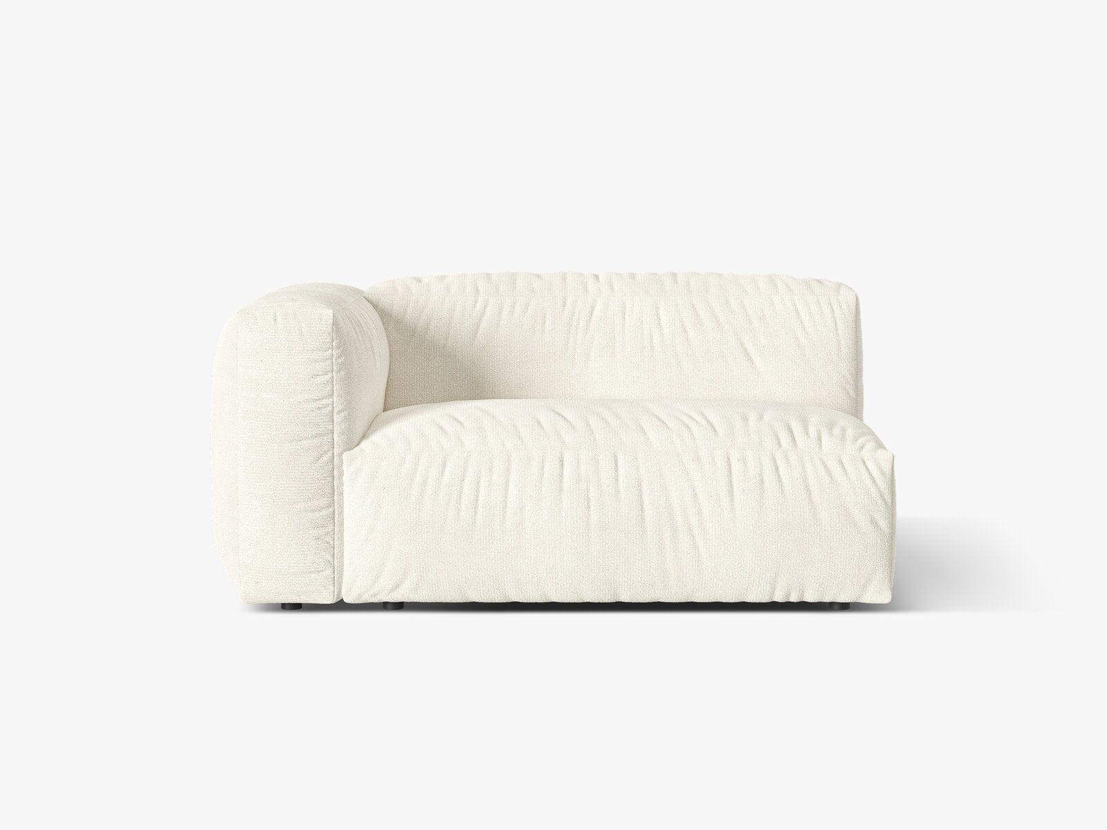 Micadoni Eckmodul Martina 1-Sitzer Groß Links Boucle Monet Elfenbein