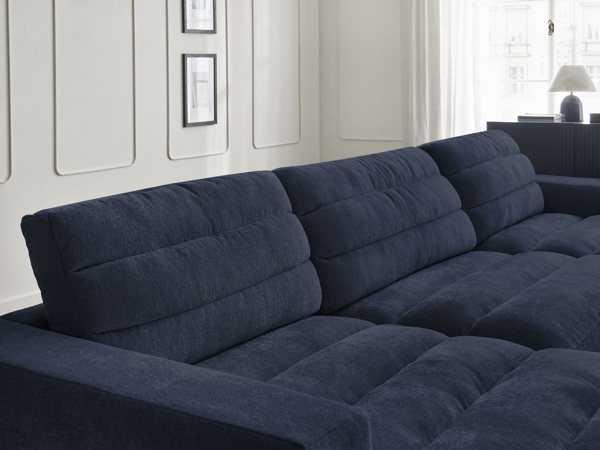 Bobochic Sierra Wohnlandschaft Strukturstoff Dunkelblau