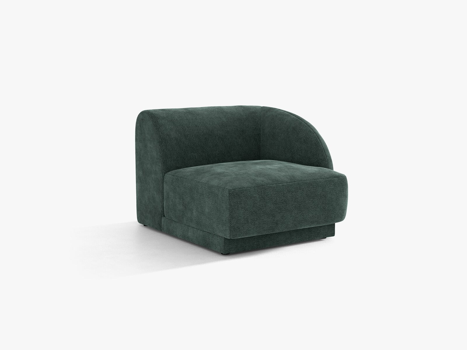 Micadoni Eckmodul Miley 1-Sitzer Rechts Chenille Haga Petrol